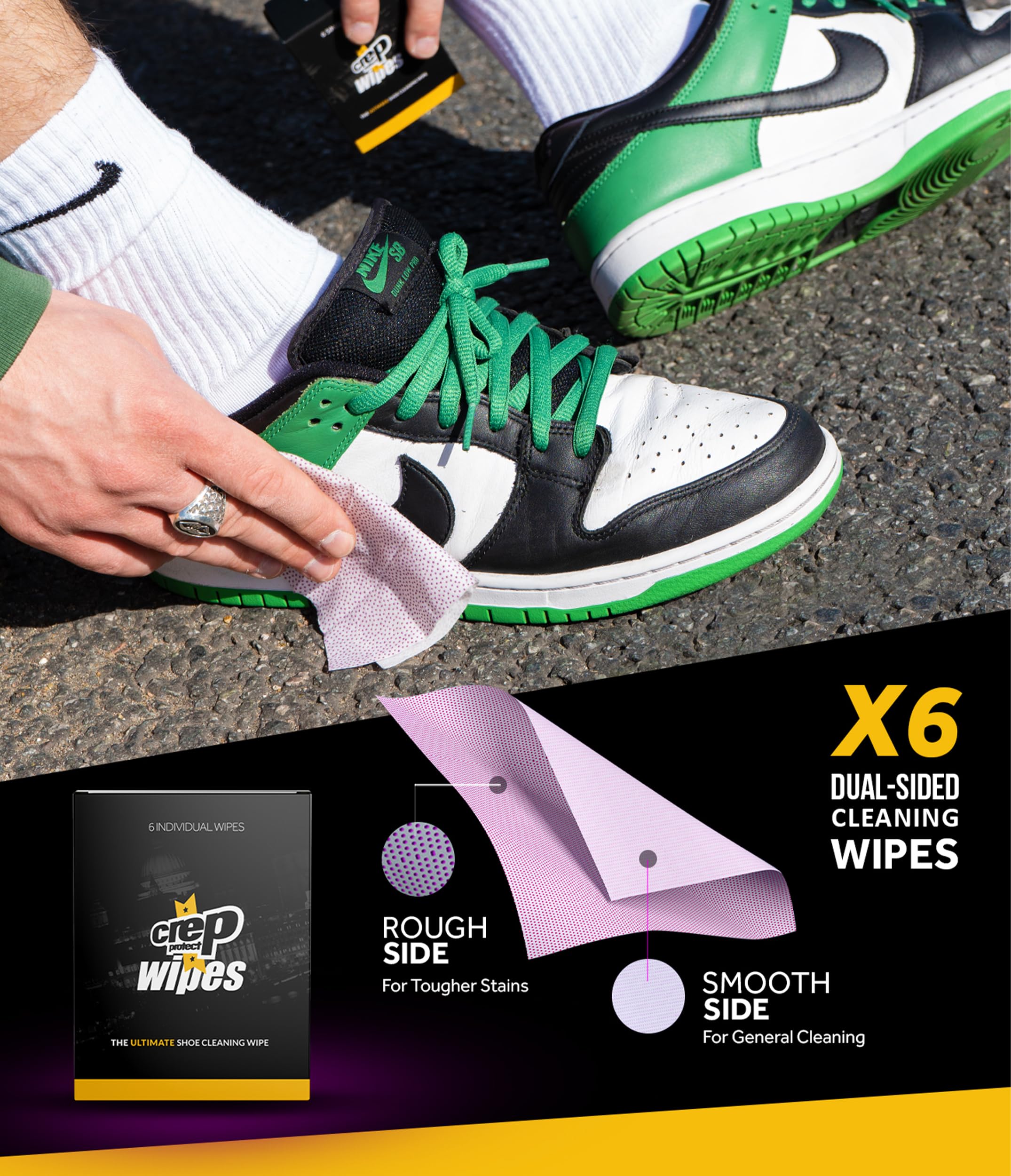Crep Protect Ultimate Sneaker Care Travel Kit | Rain & Stain Resistant Spray, Foam Cleaner, Wipes | Shoe Protector