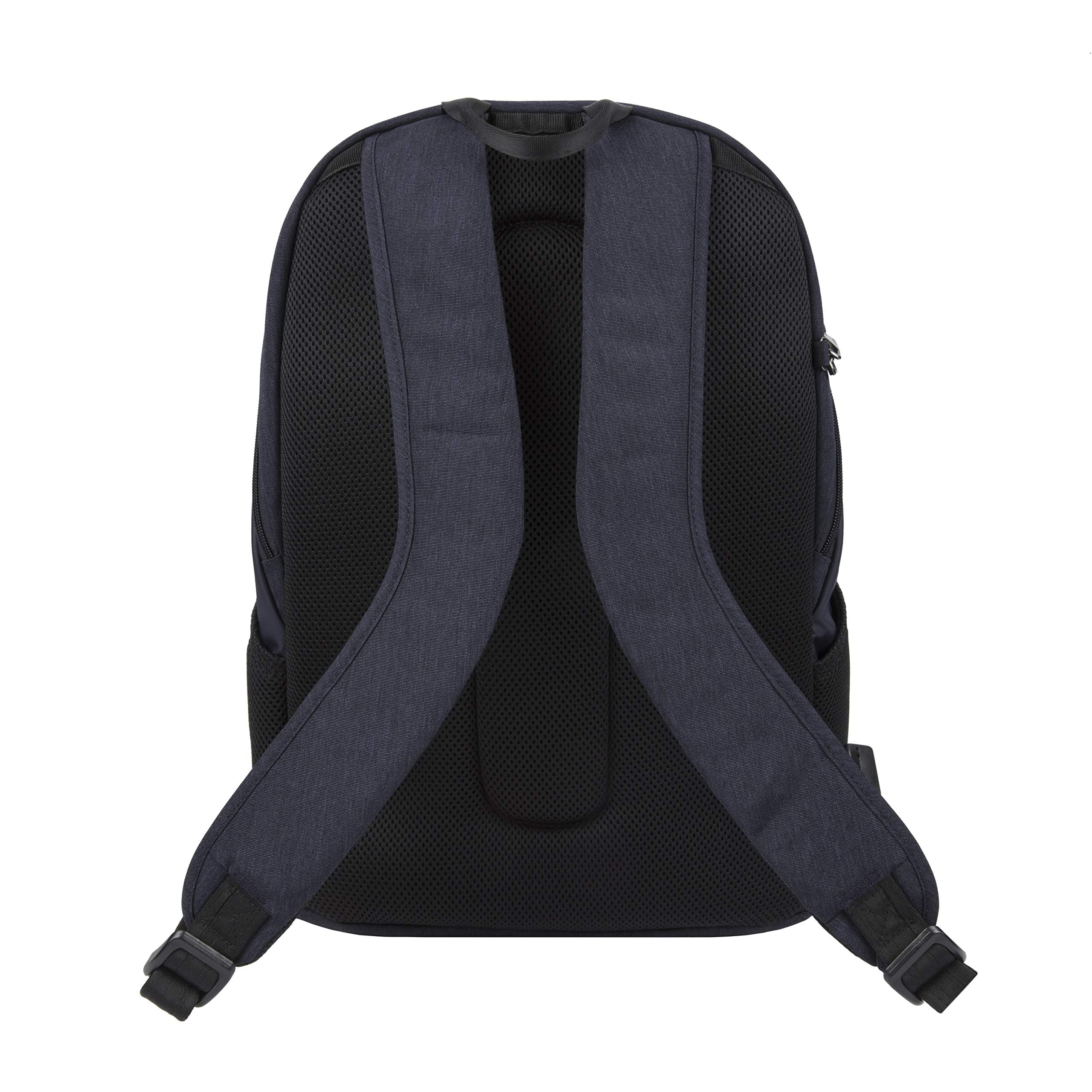 Travelon Anti-theft Metro Backpack, Navy, 11.75 x 17.5 x 5