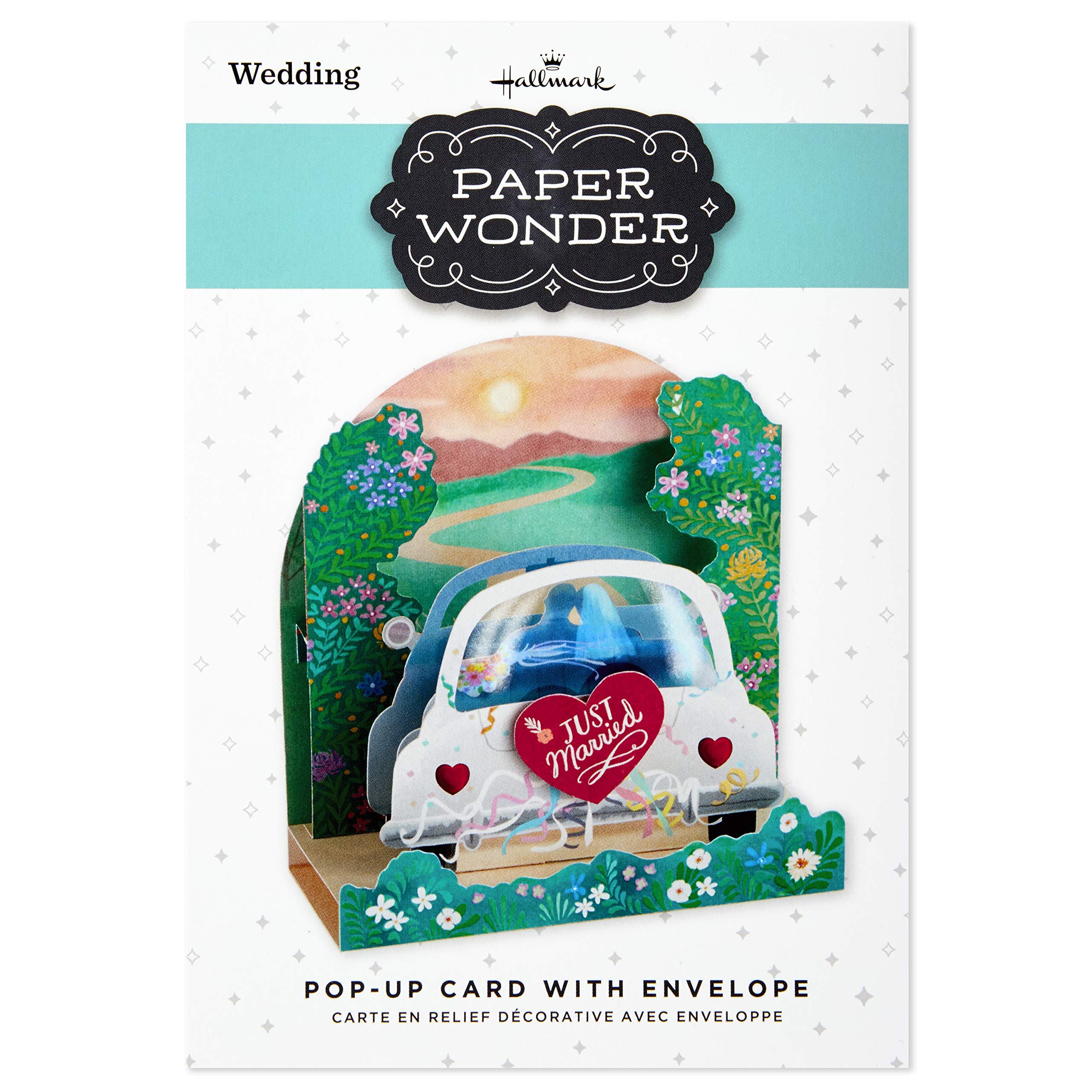 Hallmark Paper Wonder Displayable Pop Up Wedding Card (Just Married)