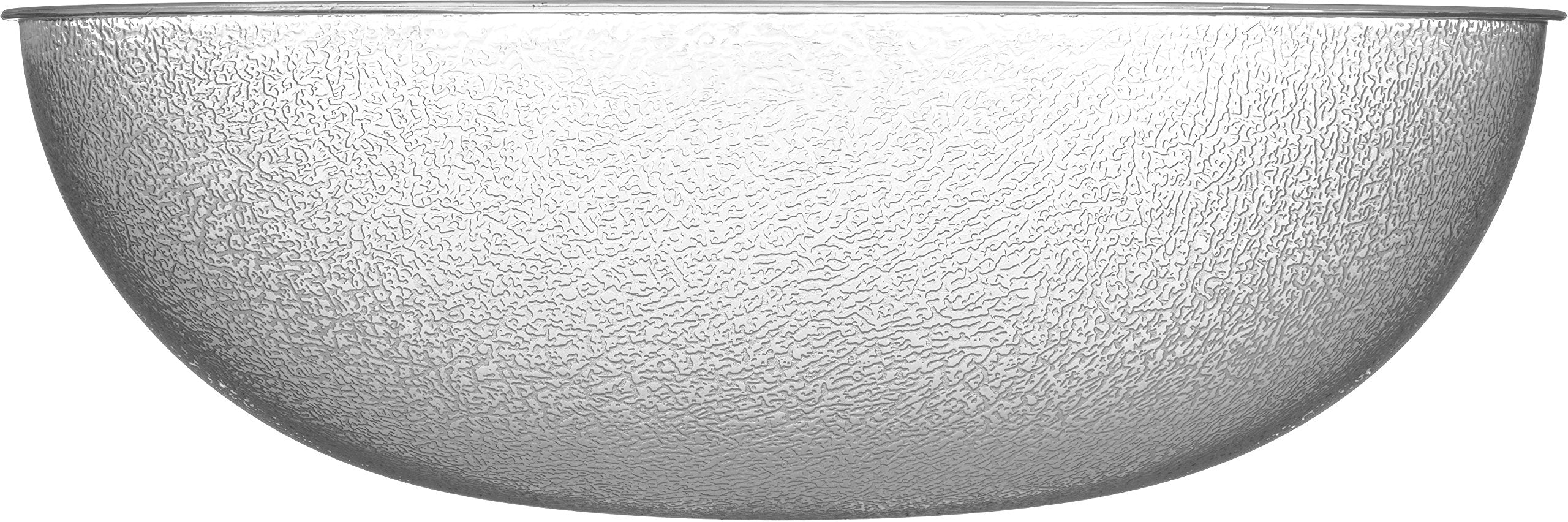 Carlisle FoodService Products 722307 Round Pebbled Salad Serving Bowl, 33 Quart, Clear (Pack of 4)