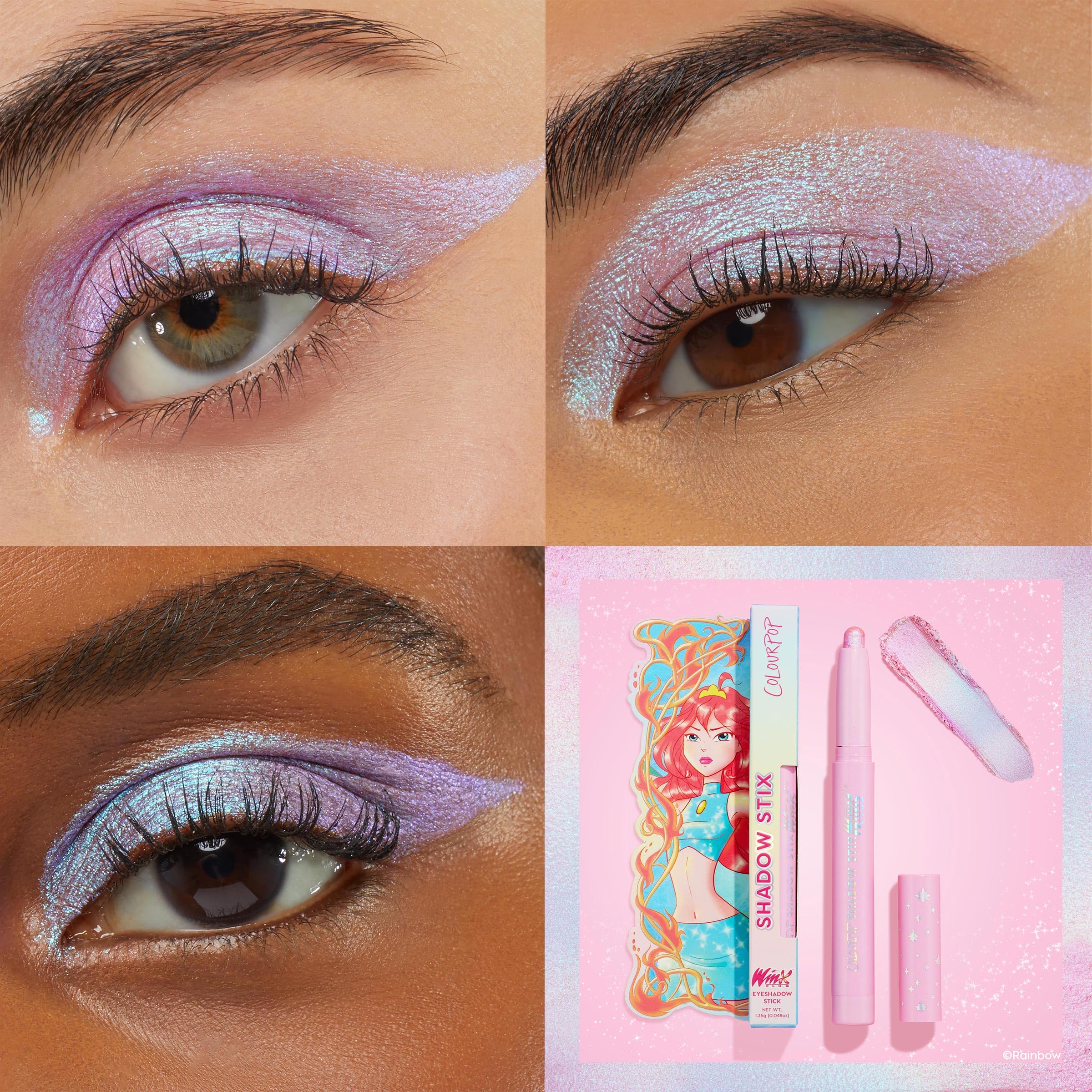 ColourPop Winx Club Shadow Stix - Cream Eyeshadow Stick with Long-Lasting Color - Multi-Use Cream Makeup with a Built-In Sharpener & Precise Tip for Easy Application - Fury of The Dragon (0.05 oz)