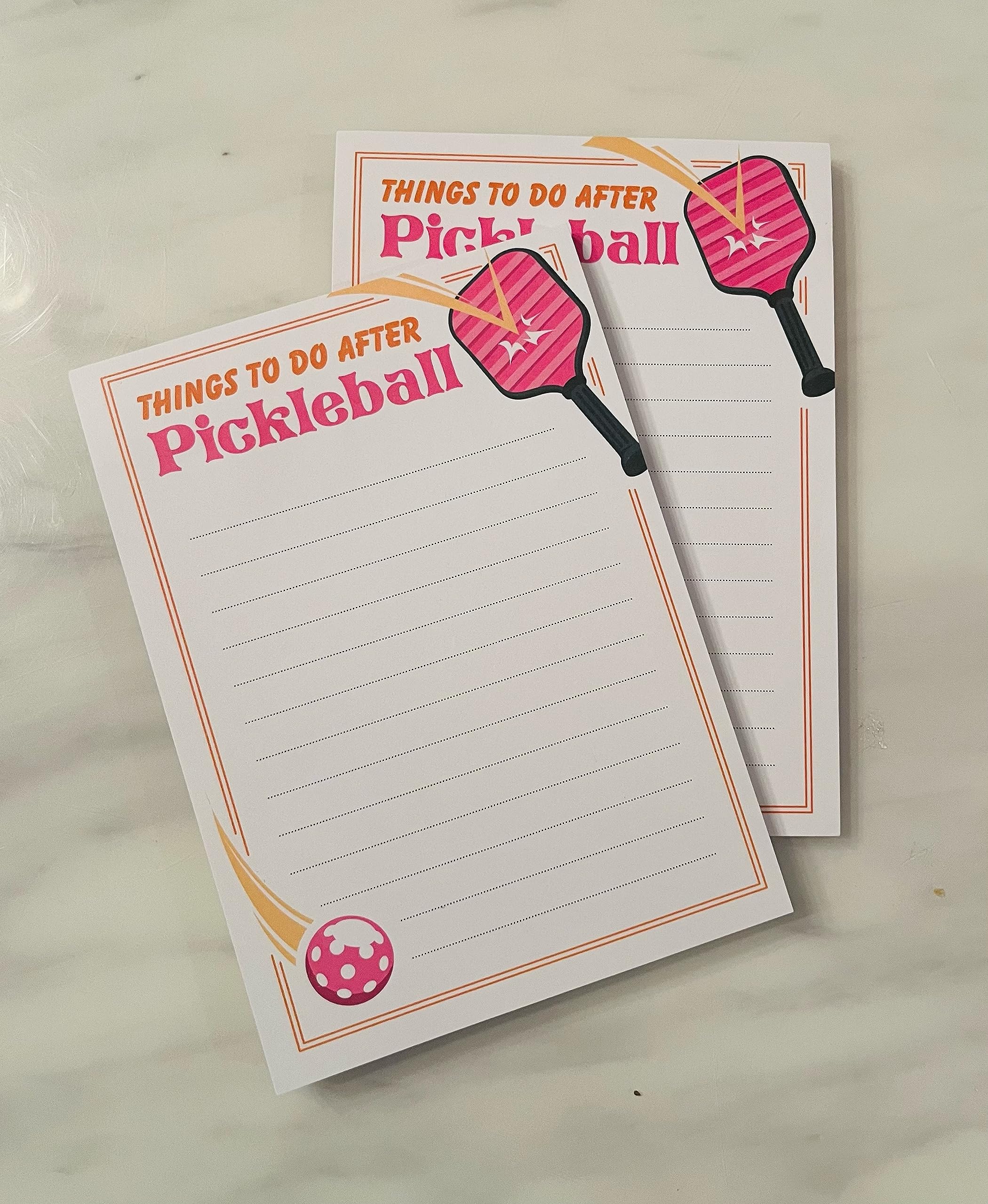 Funny Memo Notepads - Set of 2- Funny Pickleball Gifts - Cute Note Pads