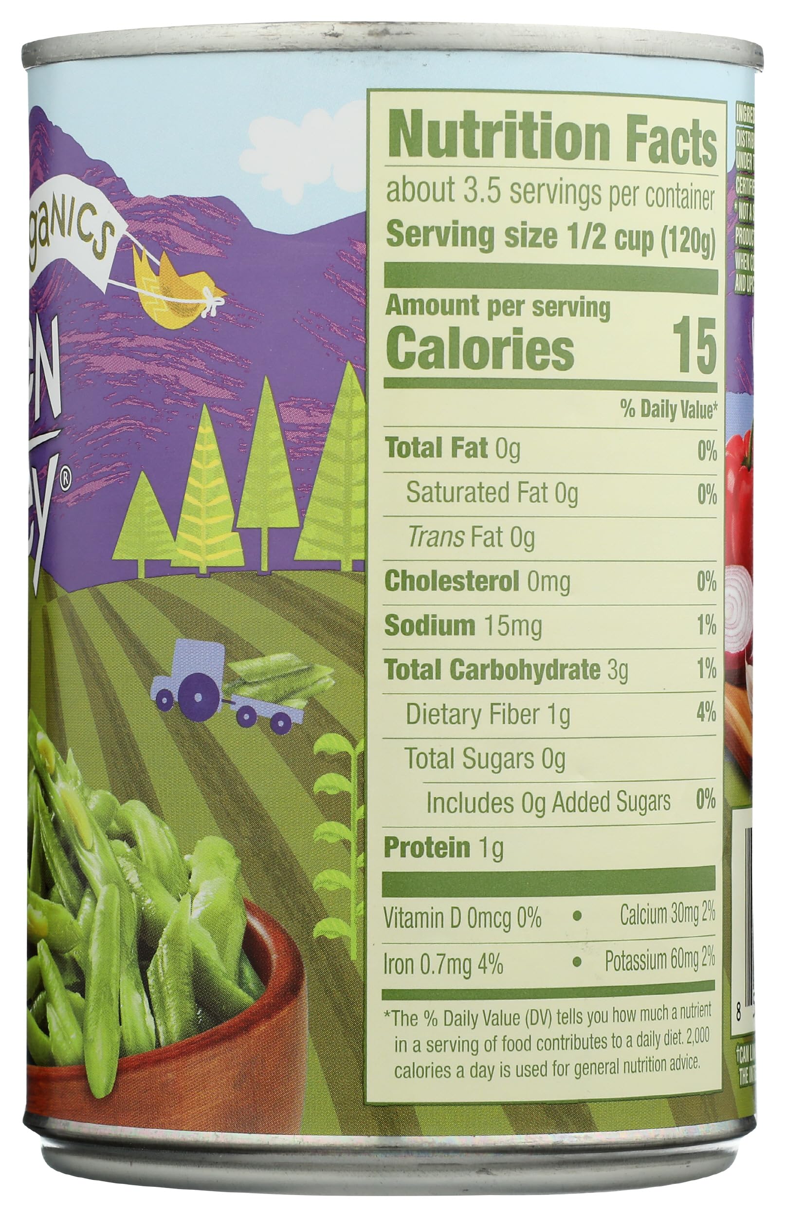 GREEN VALLEY Organic French Style Green Beans, 14.25 OZ
