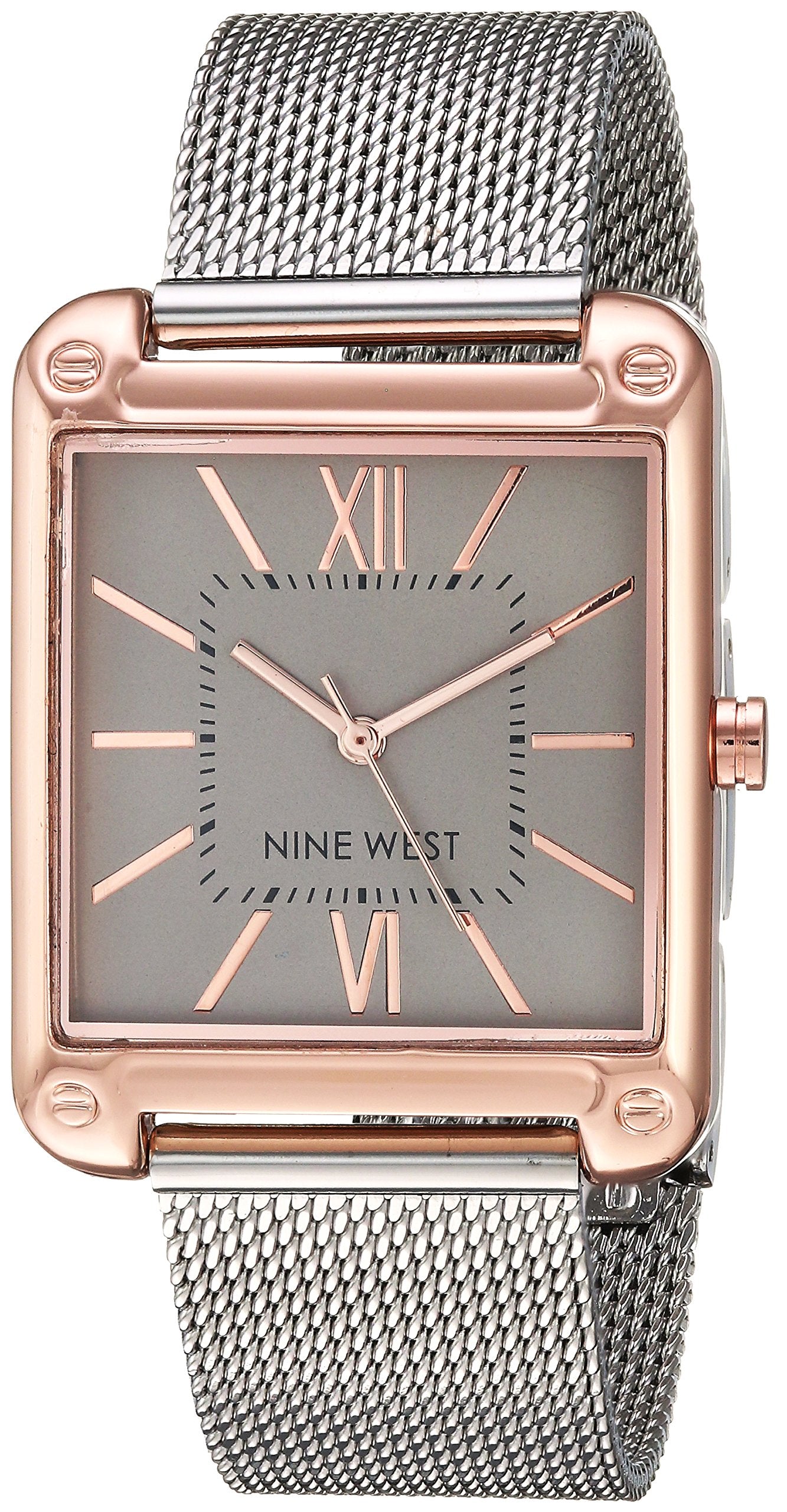 Nine West Women's Sunray Dial Mesh Bracelet Watch