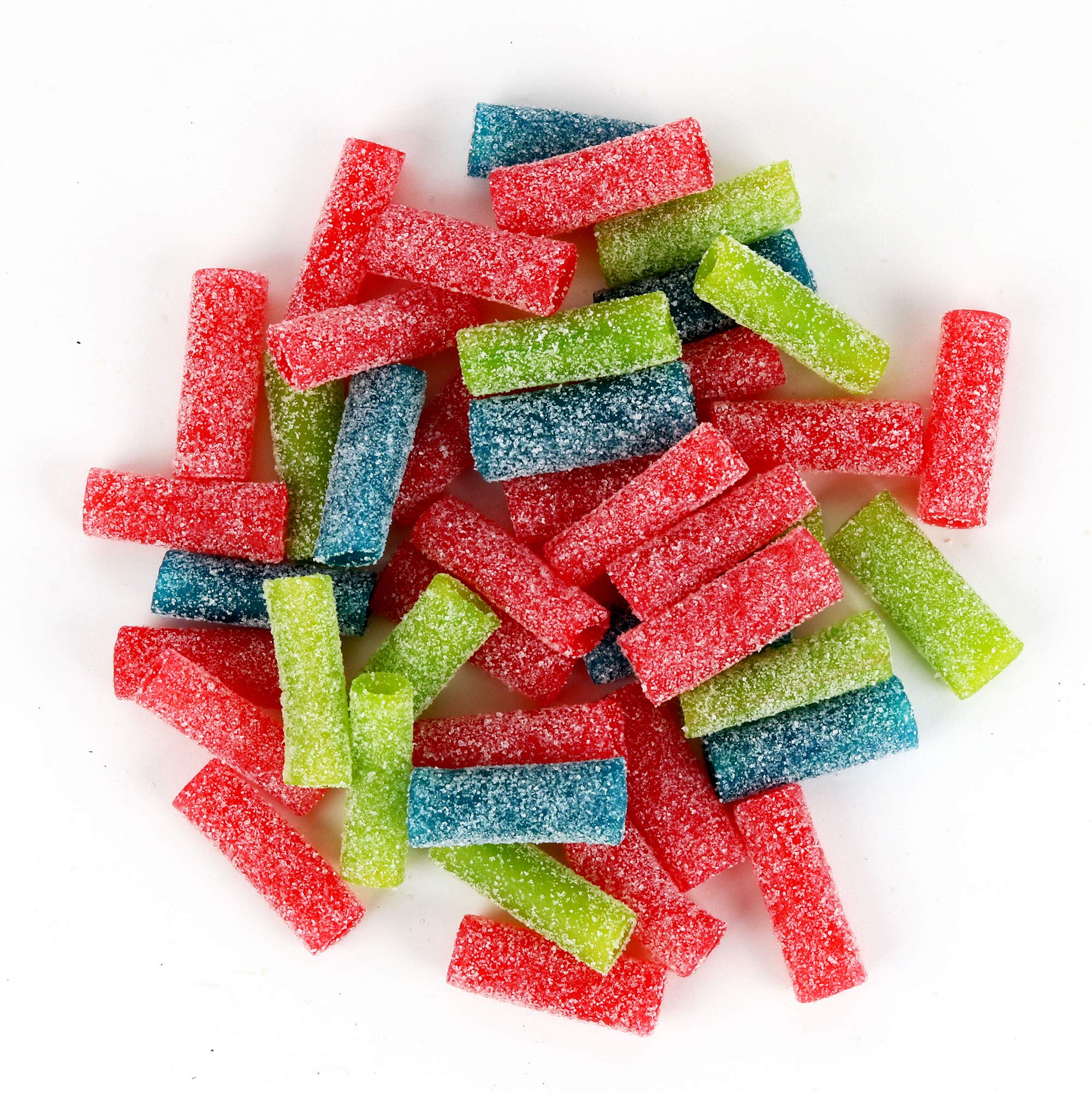 Sour Punch Bites, Blue Raspberry, Apple & Strawberry Flavors, Soft & Chewy Candy, 9oz Bag (12 Pack)