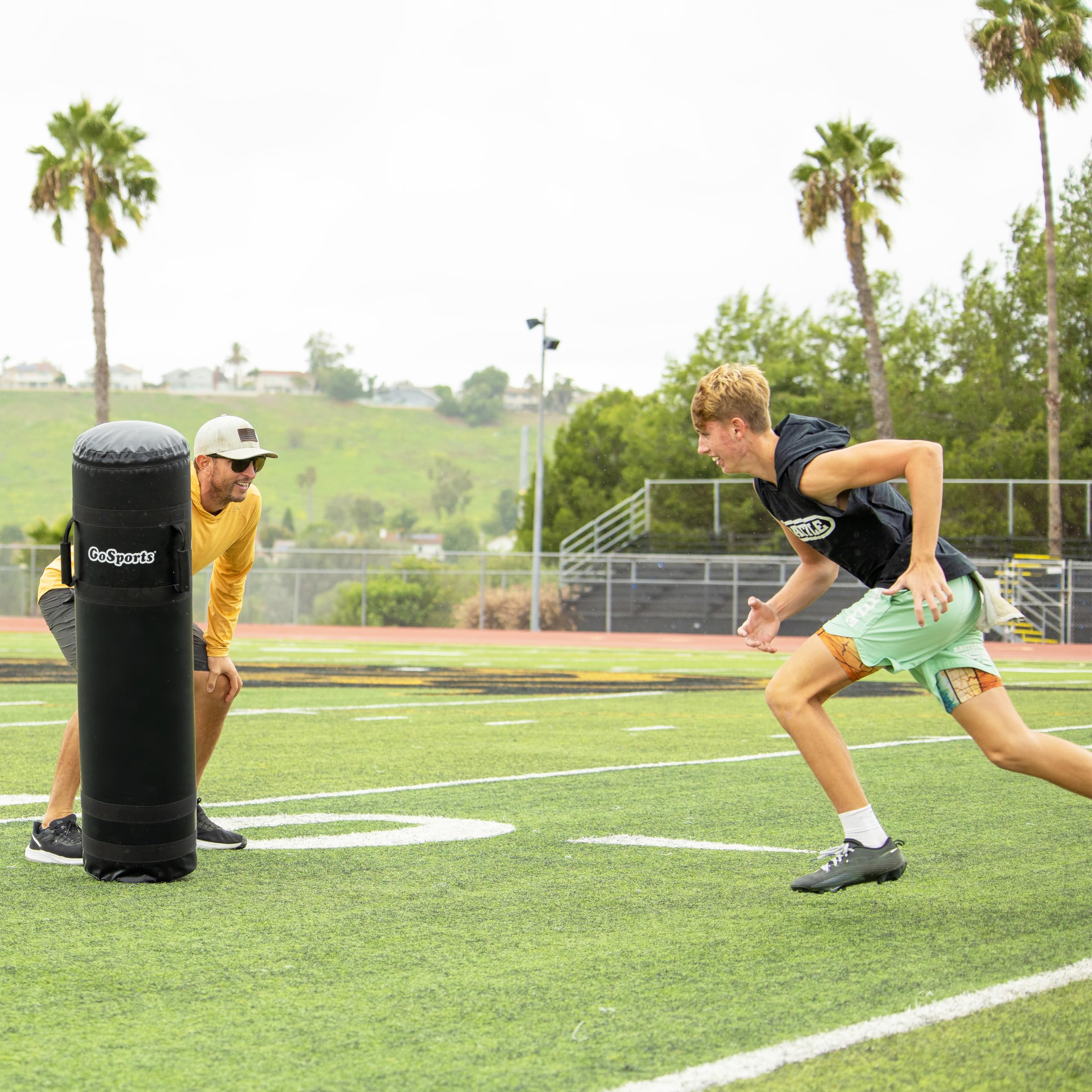 GoSports Heavy Duty Football Tackling Dummy – Training Equipment for Youth & College Football Practice – 4 ft XL Blocking Pad for Sports & Martial Arts