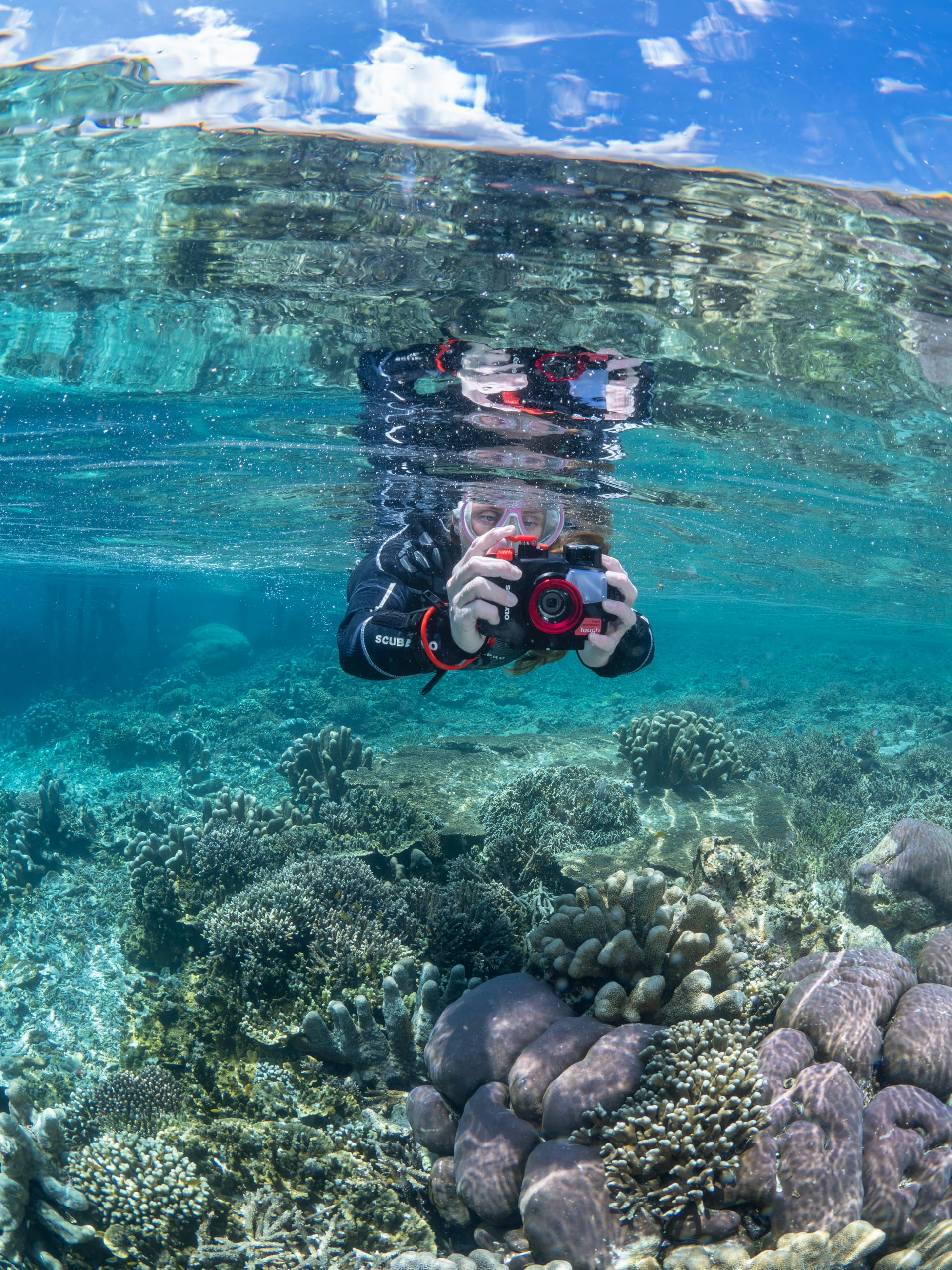 OM SYSTEM Tough TG-7 Red Underwater Camera, Waterproof, Freeze Proof, High Resolution Bright, 4K Video 44x Macro Shooting (Successor Olympus TG-6)