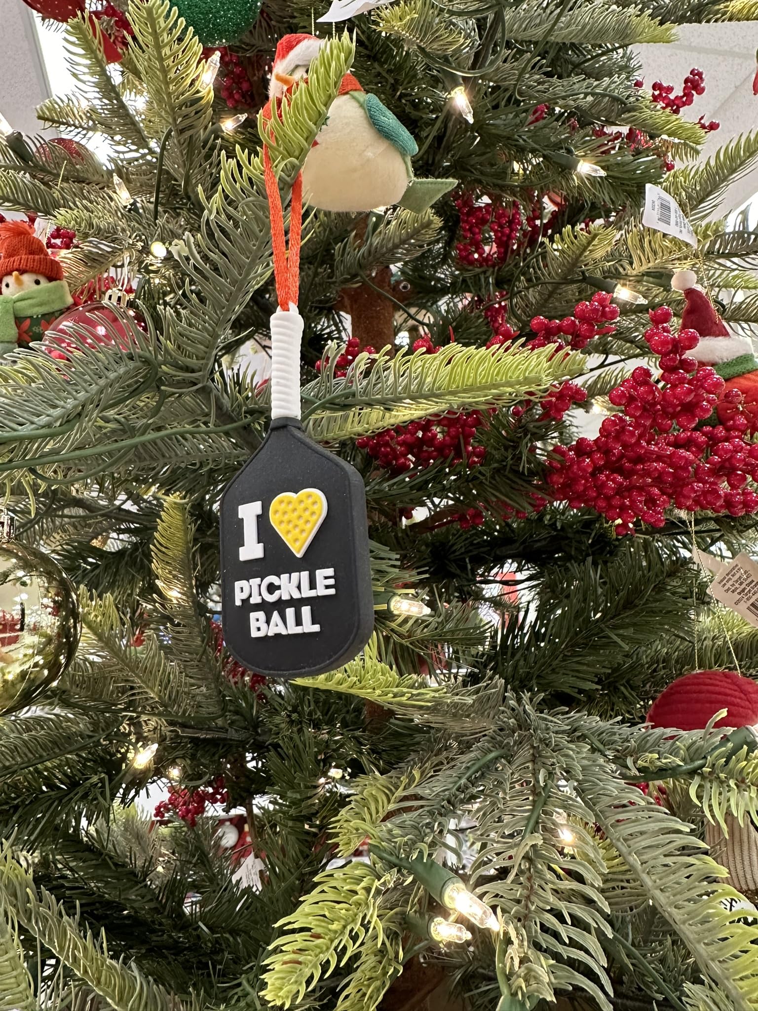 Pickleball Ornament Pickleball Gifts - Miniature Pickleball Paddle, 2024 Pickleball Ornament for Christmas Tree, Gifts for Pickleball Lovers, White Elephant Gifts, Stocking Stuffers for Men & Women