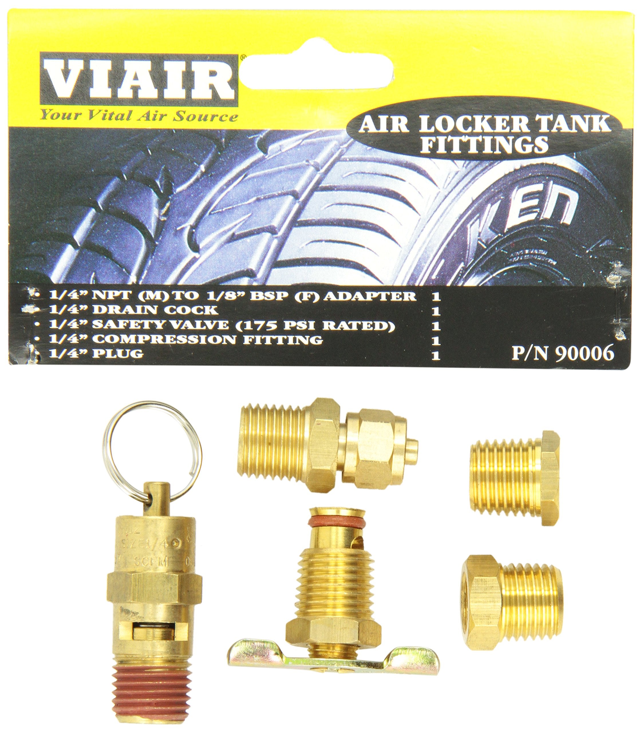Viair 90006 Air Locker Tank Port Fittings Kit