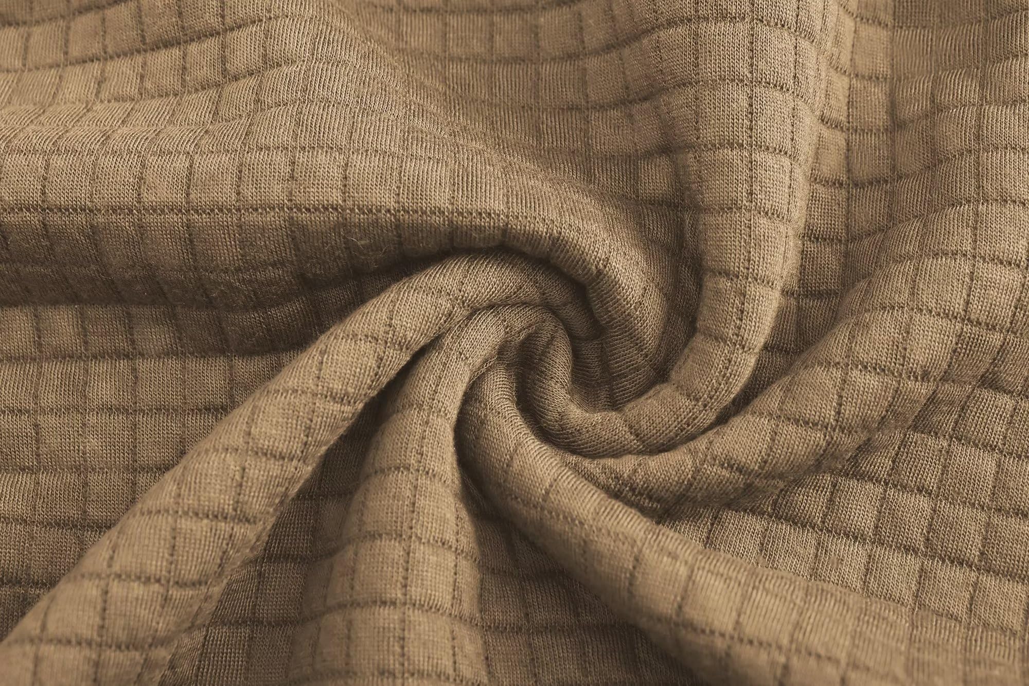 Yundobop Men's Pullover Hoodies Plaid Jacquard Long Sleeve Drawstring Hipster Casual Hooded Sweatshirts with Kanga Pockets Khaki/Armygreen M