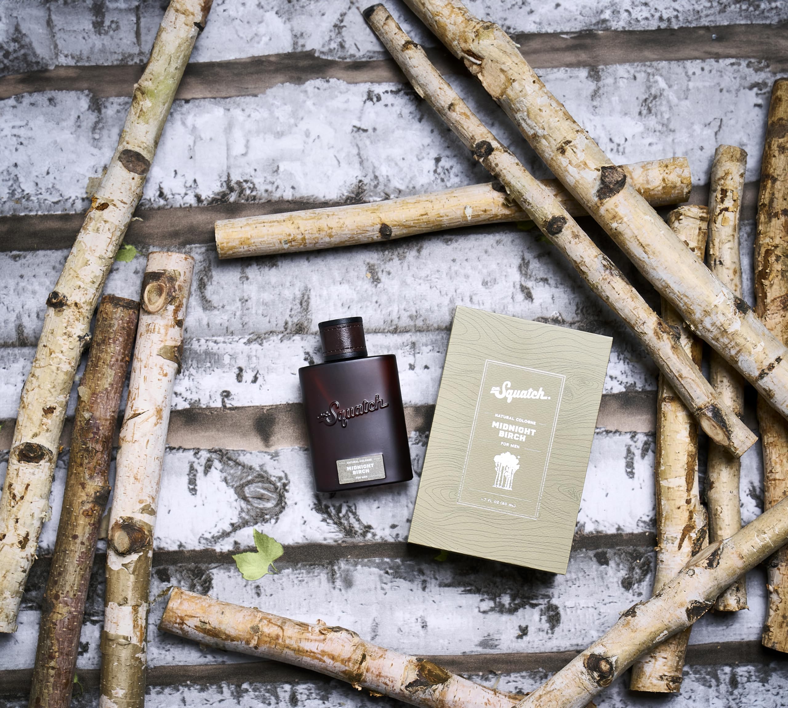 Dr. Squatch Men's Cologne Midnight Birch - Natural Cologne Made With Sustainably-Sourced Ingredients - Manly Fragrance of Vanilla, Lavender, and Cedar - Inspired by Birchwood Breeze Bar Soap