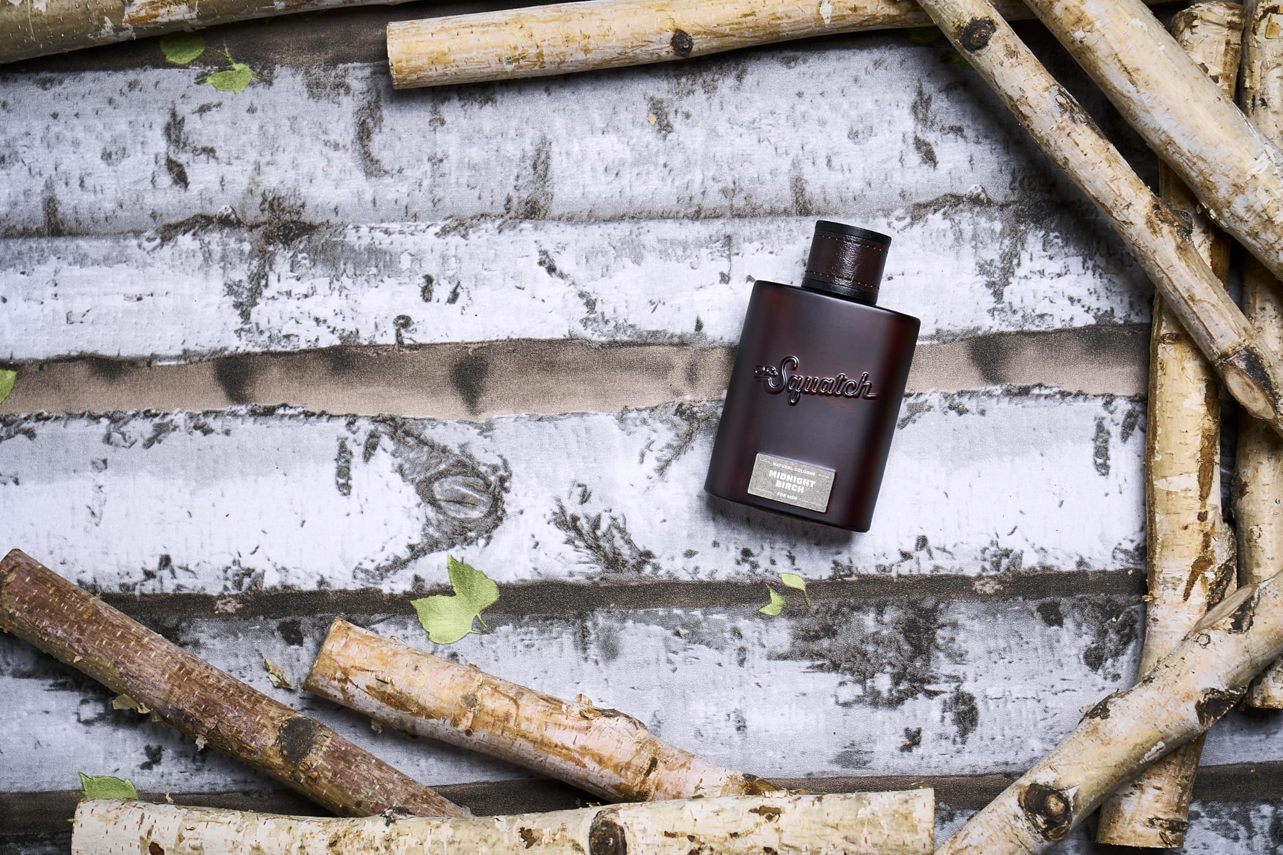 Dr. Squatch Men's Cologne Midnight Birch - Natural Cologne Made With Sustainably-Sourced Ingredients - Manly Fragrance of Vanilla, Lavender, and Cedar - Inspired by Birchwood Breeze Bar Soap