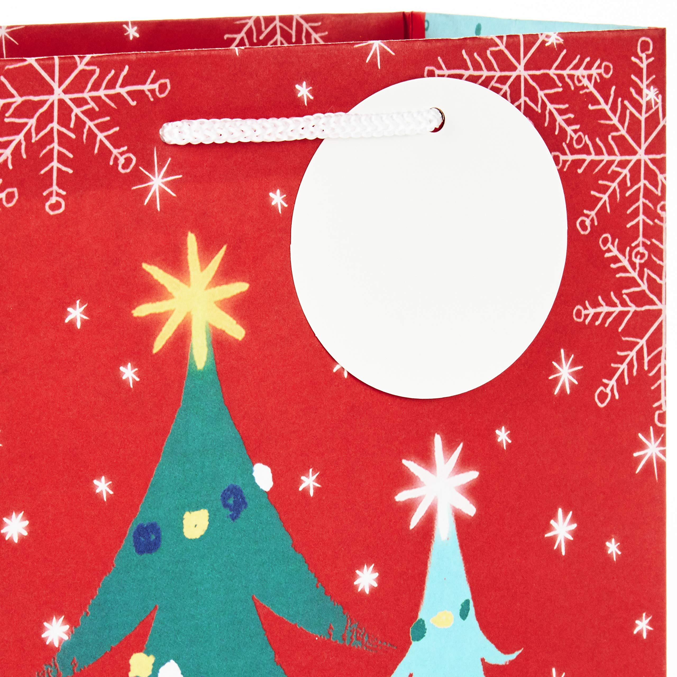 Hallmark Christmas Gift Bags Assorted Sizes (8 Bags: 2 Small 5", 2 Medium 8", 2 Large 11", 2 Extra Large 14") Penguins, Hedgehogs, Santa Claus, Snowmen, Trees