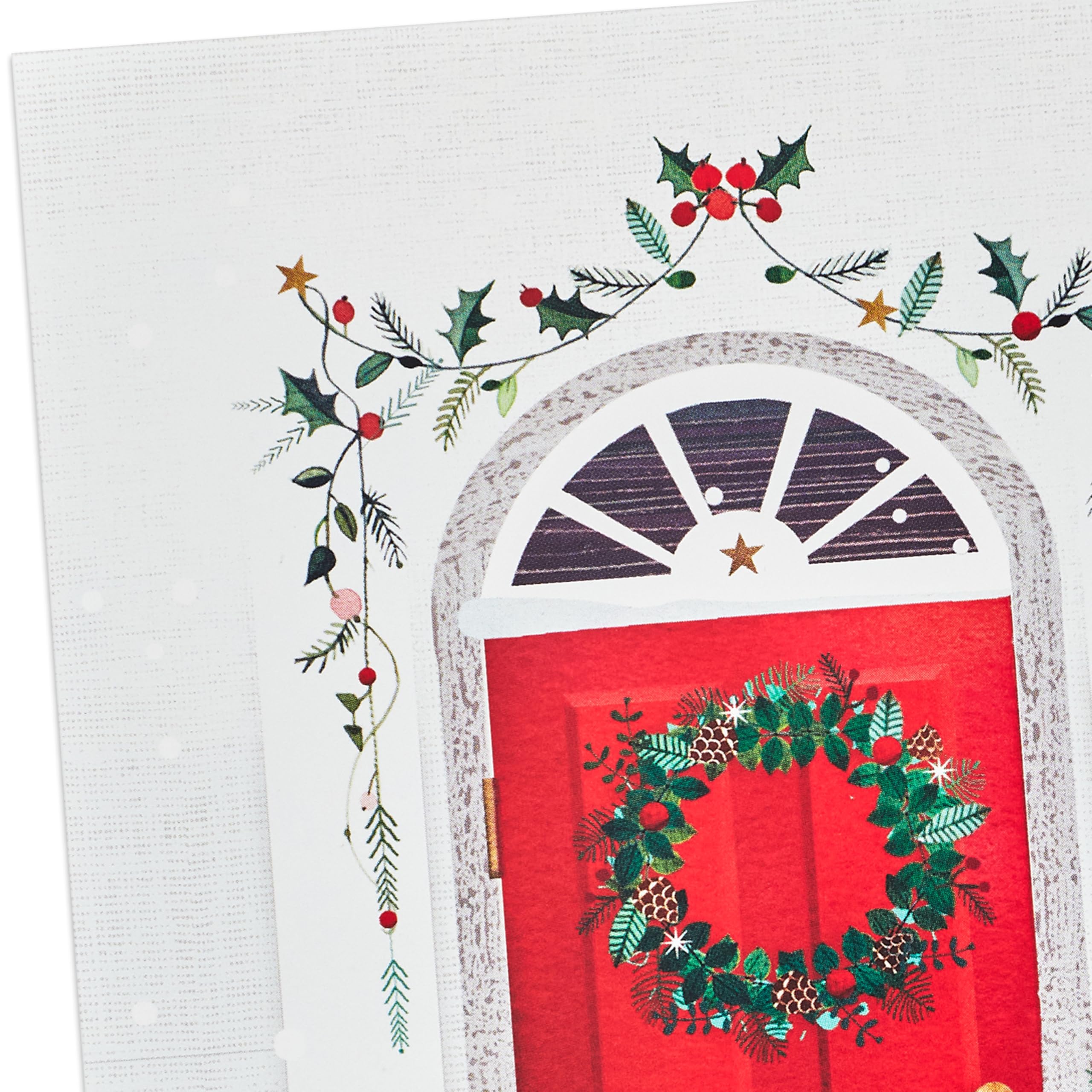 Hallmark Boxed Christmas Cards, Delivering Joy (40 Cards and 40 Envelopes) Red Front Door