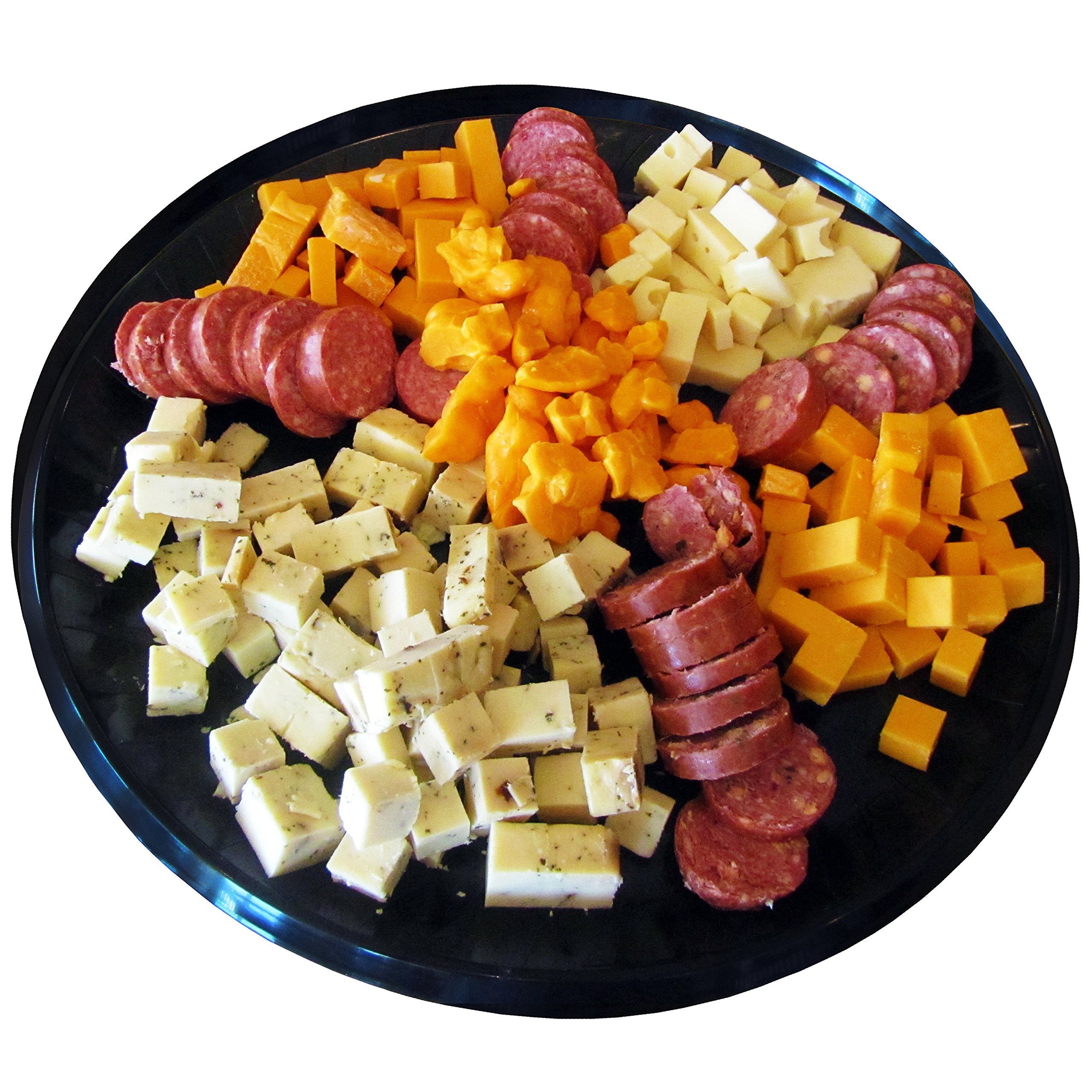 Wisconsin's Best & Wisconsin Cheese Company - Gourmet Variety 100% Wisconsin Cheese & Original, Garlic & Jalapeno Cheddar Summer Sausage Sampler Gift Box