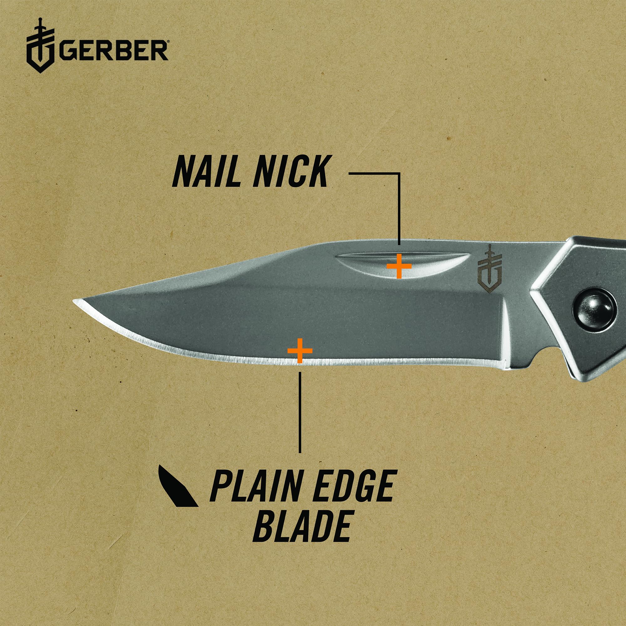 Gerber Gear Paraframe Mini Pocket Knife, 2.2" Fine Edge Small EDC Folding Knife with Safety Lock for Everyday Carry, Gifts for Men, Stainless Steel