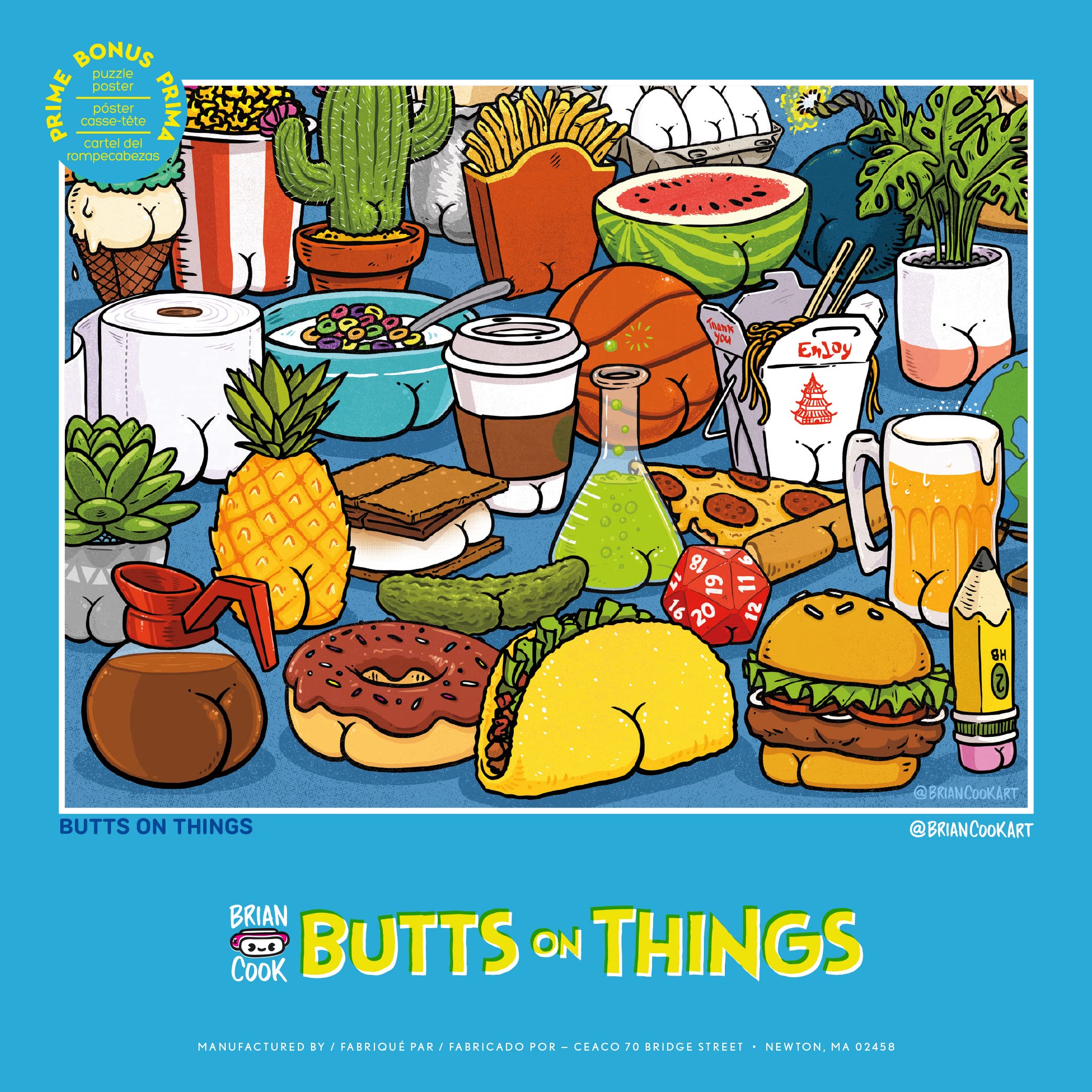 Ceaco - Brian Cook - Butts on Things - 500 Piece Jigsaw Puzzle