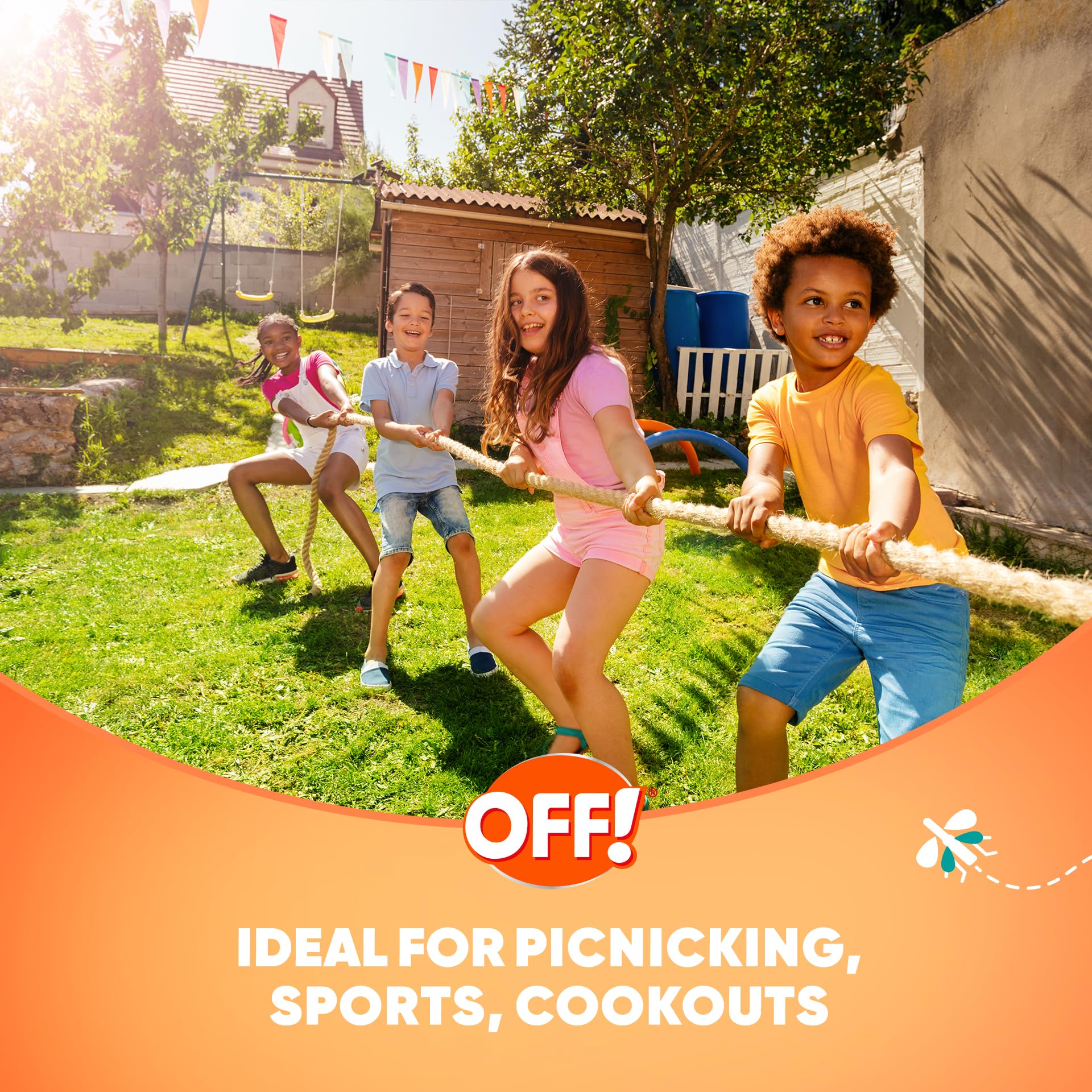 OFF! Family Care Insect & Mosquito Repellent Spritz, Bug Spray Containing 7% DEET, Unscented Repellent with Aloe Vera Protects Against Mosquitoes, 9 Oz