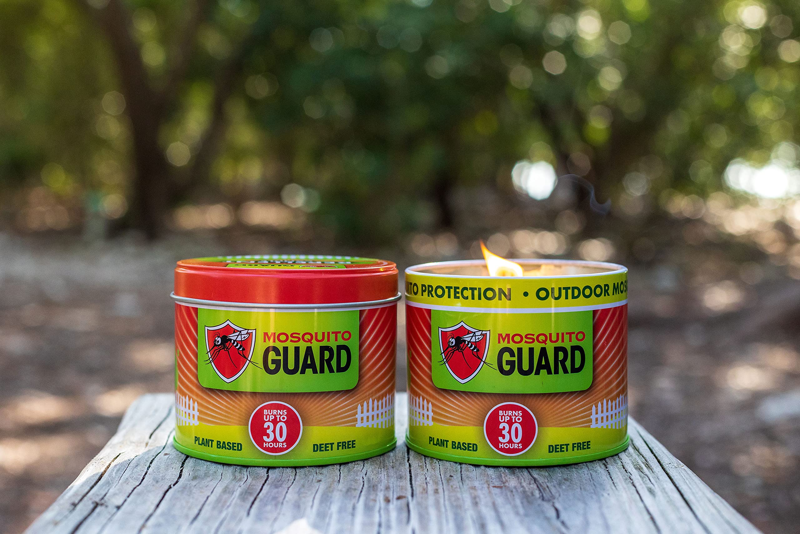 Mosquito Guard 12oz Mosquito Repellent Outdoor Patio Candle - Burns 35 Hours - Citronella Candles Outdoor Mosquito Repellent Indoors - Natural Mosquito Candles for Outside - Bug Repellent Candle