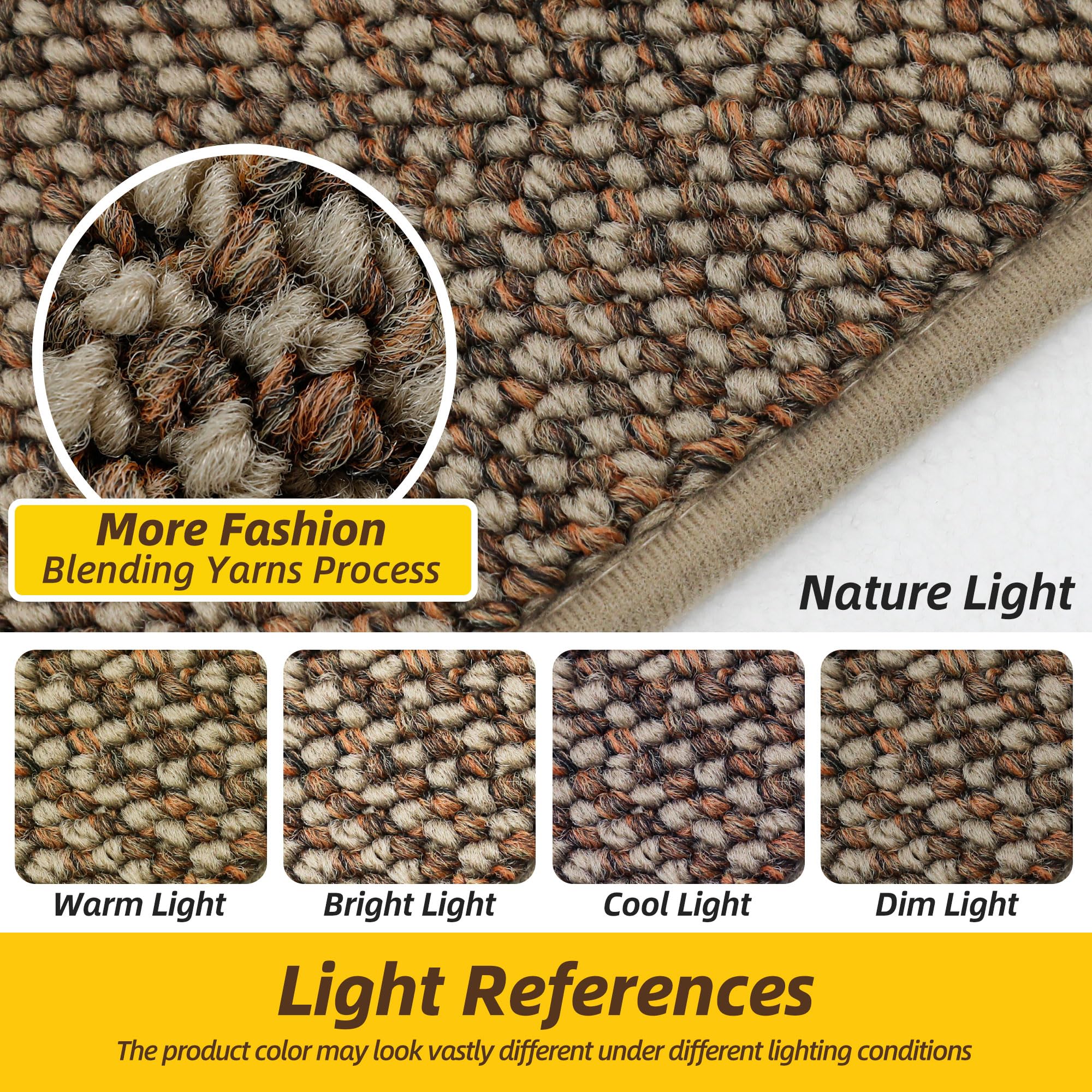 JSEI Dirt Trapper Door Mat 24"x36" Non-Slip Washable Entrance Mat, Dog Doormats, Absorbent & Fade-Resistant Floor Mats, Low Profile Welcome Mats for Entryway, Front Door, and Inside Entrance, Beige