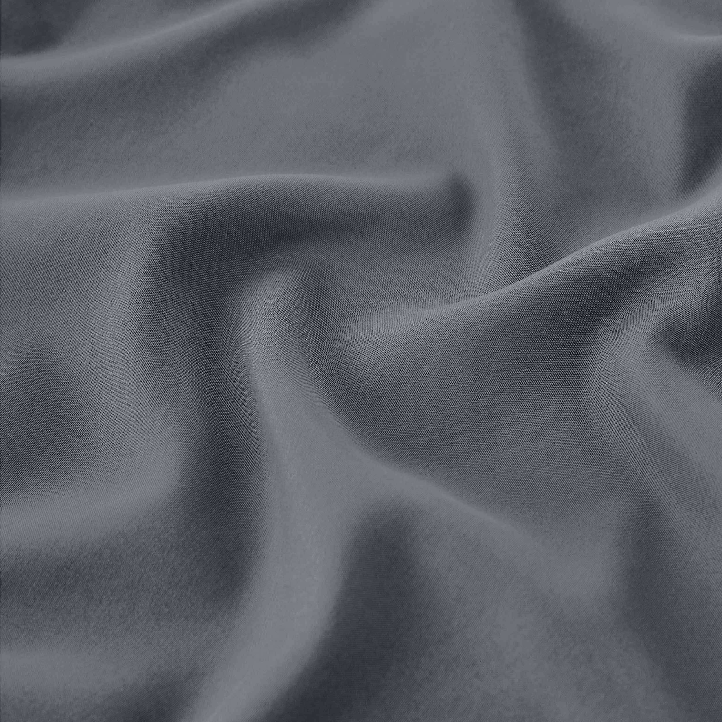 Bedsure Queen Pillow Cases Set of 2 - Dark Grey Polyester Microfiber Pillowcase 2 Pack, Super Soft and Cozy Gray Pillow Case Covers with Envelop Closure, 20x30 Inches