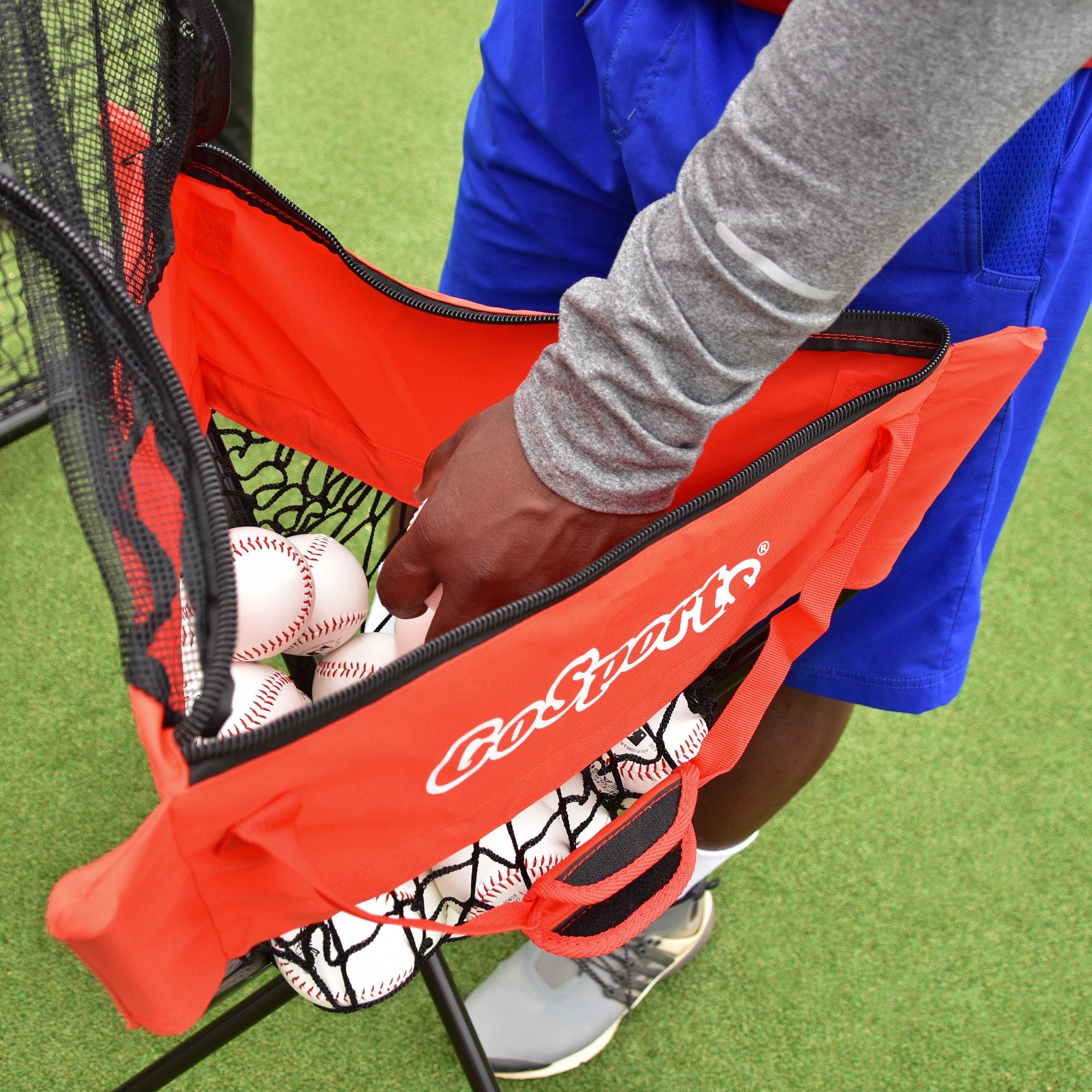 GoSports Baseball & Softball Ball Caddy with Carrying Bag