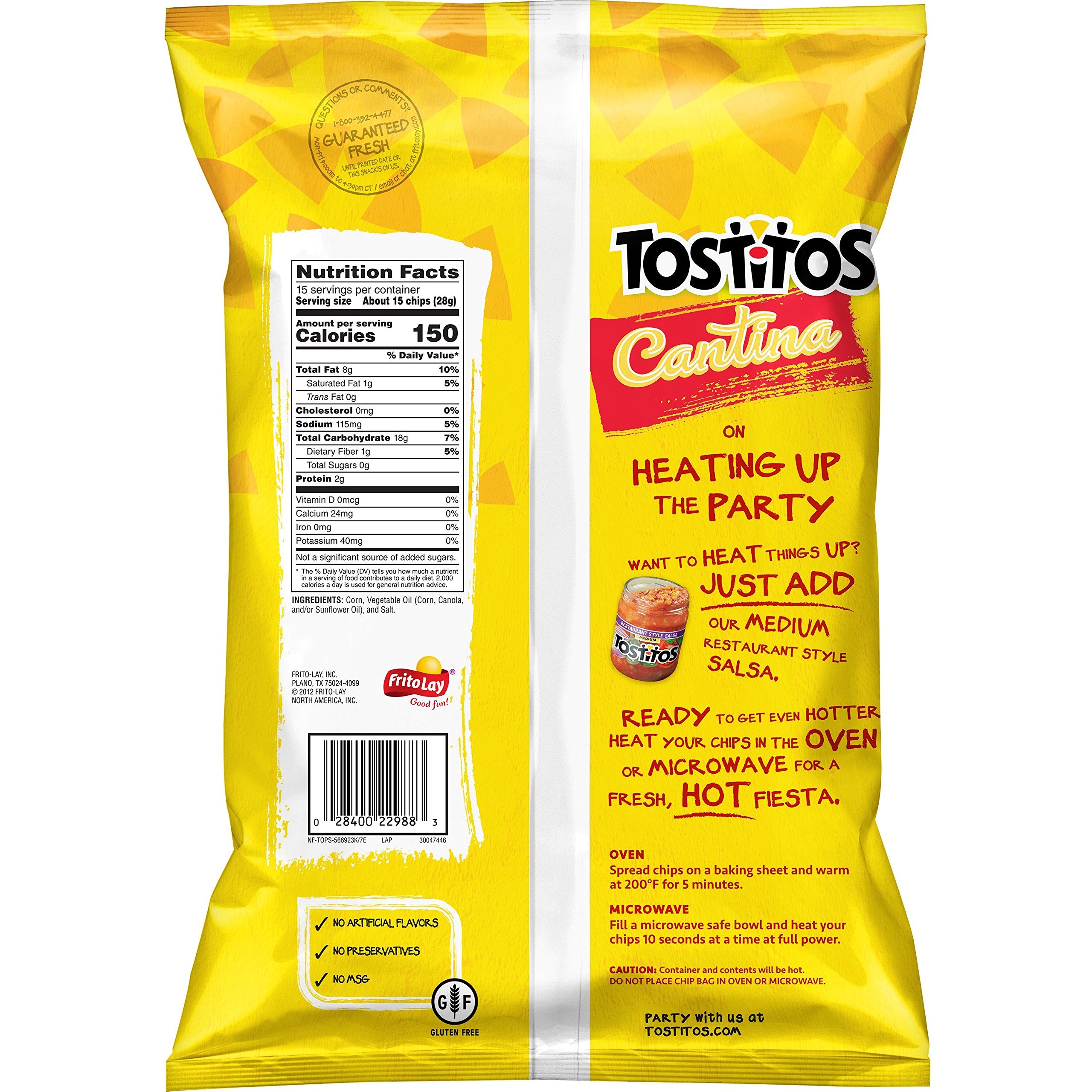 Tostitos Cantina Thin & Crispy Tortilla Chips, 15 Oz