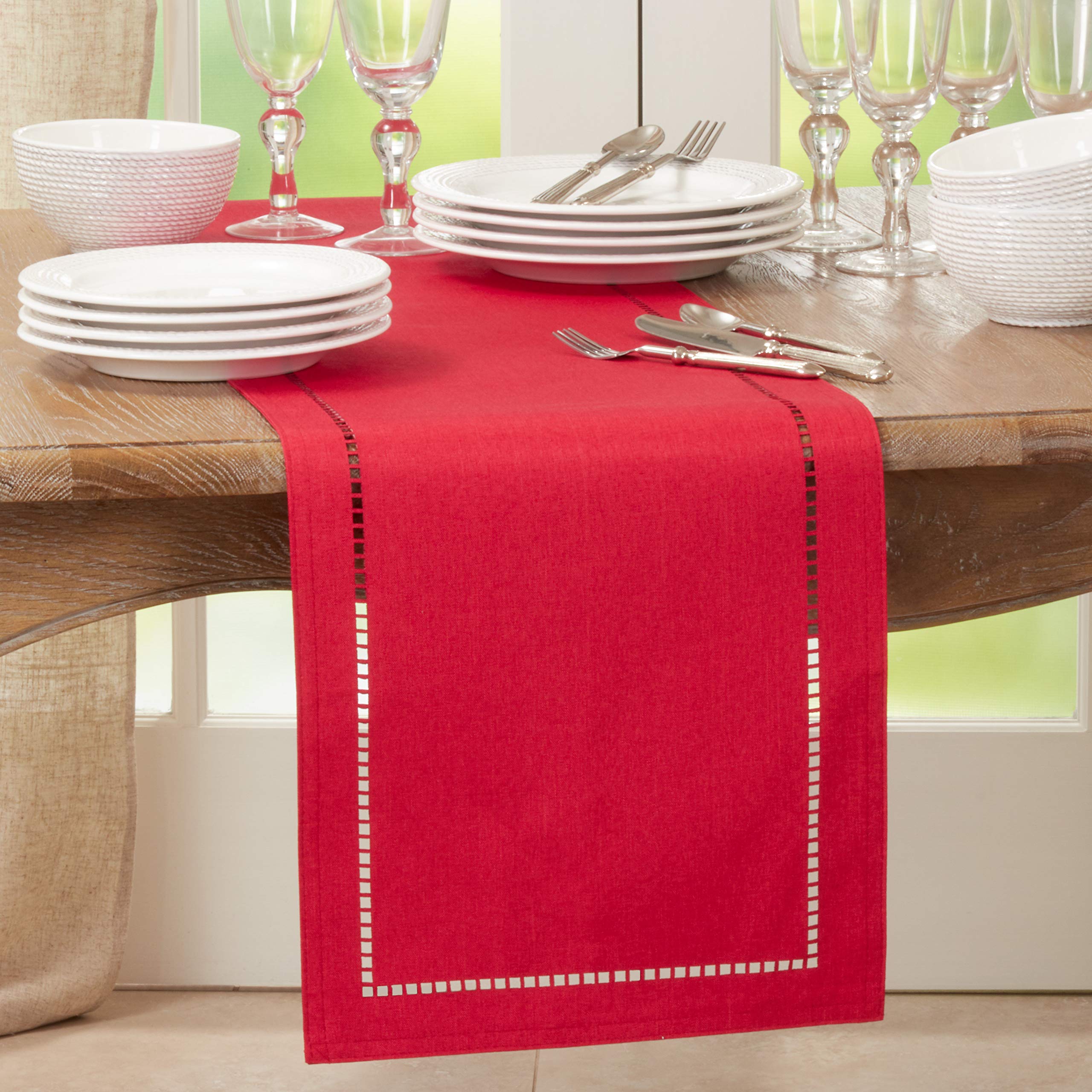 Laser-Cut Hemstitch Table Runner