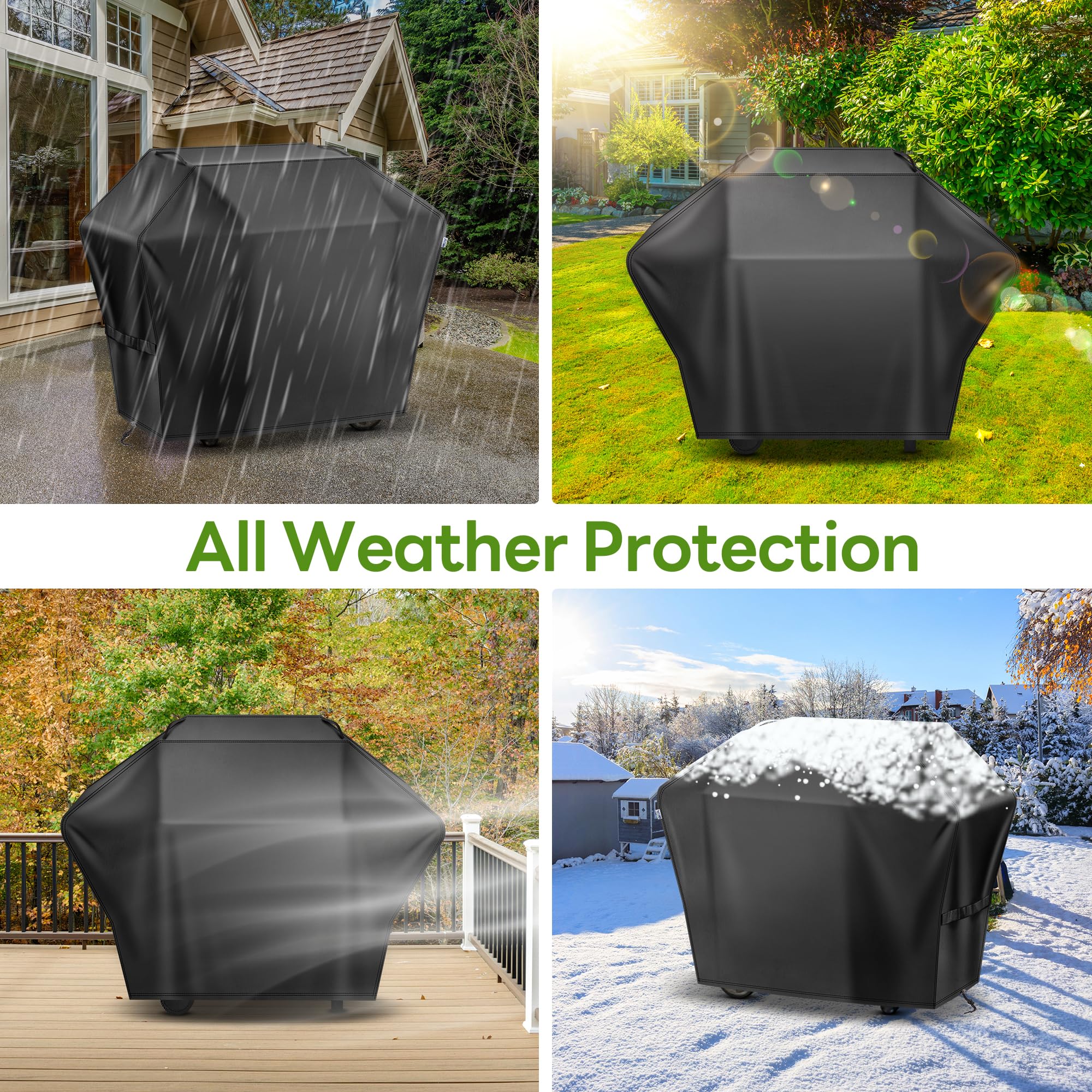 Mepple Grill Cover 60 Inch for Outdoor Gas BBQ Grill,Waterproof Fade Resistant Anti-UV Barbecue Grill Cover & Weather Protection BBQ Cover for Griddle Outdoor,Compatible with Weber Nexgrill Char-broil