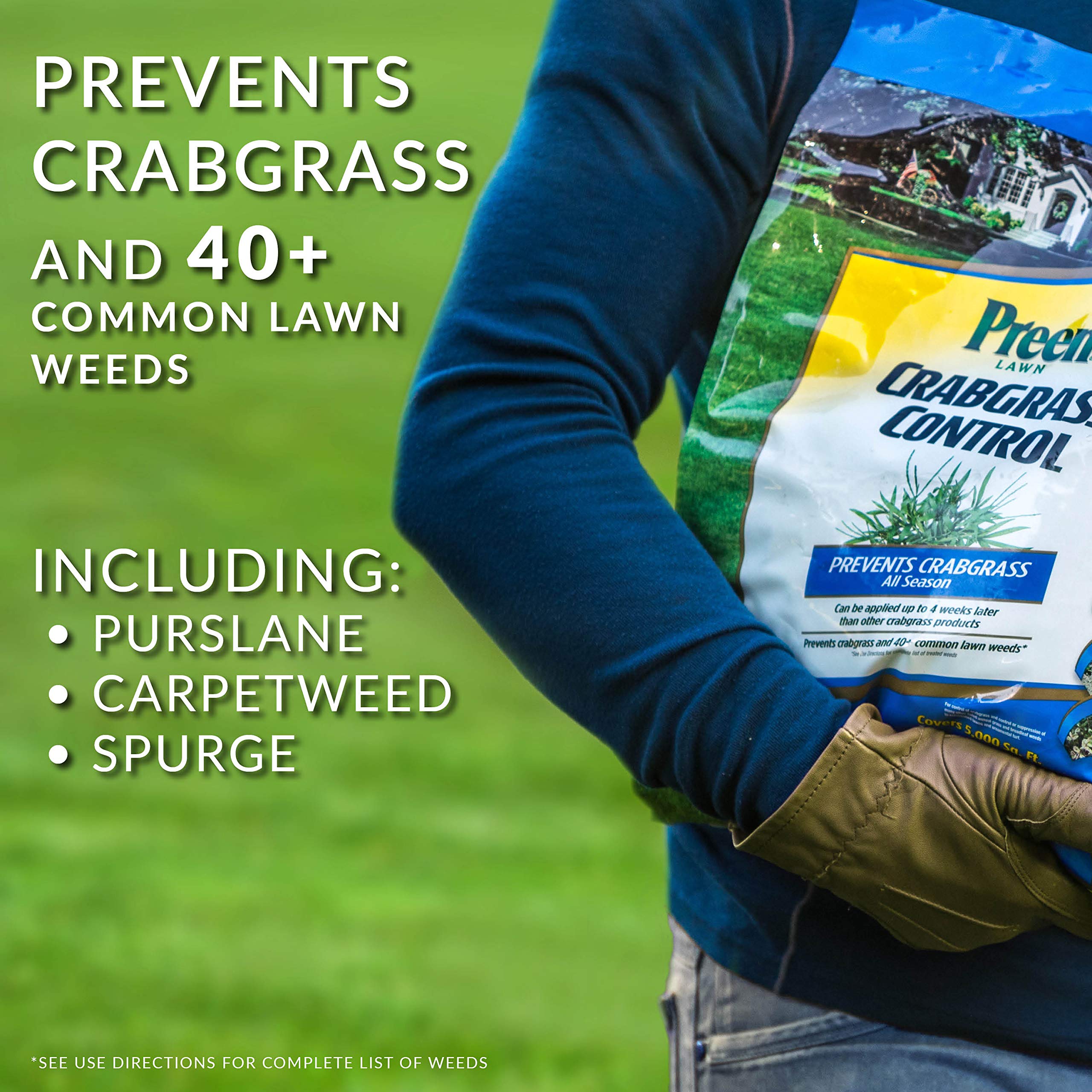 Preen 2464064 Crabgrass Control Lawn, 15 lb, Covers 5,000 sq. ft