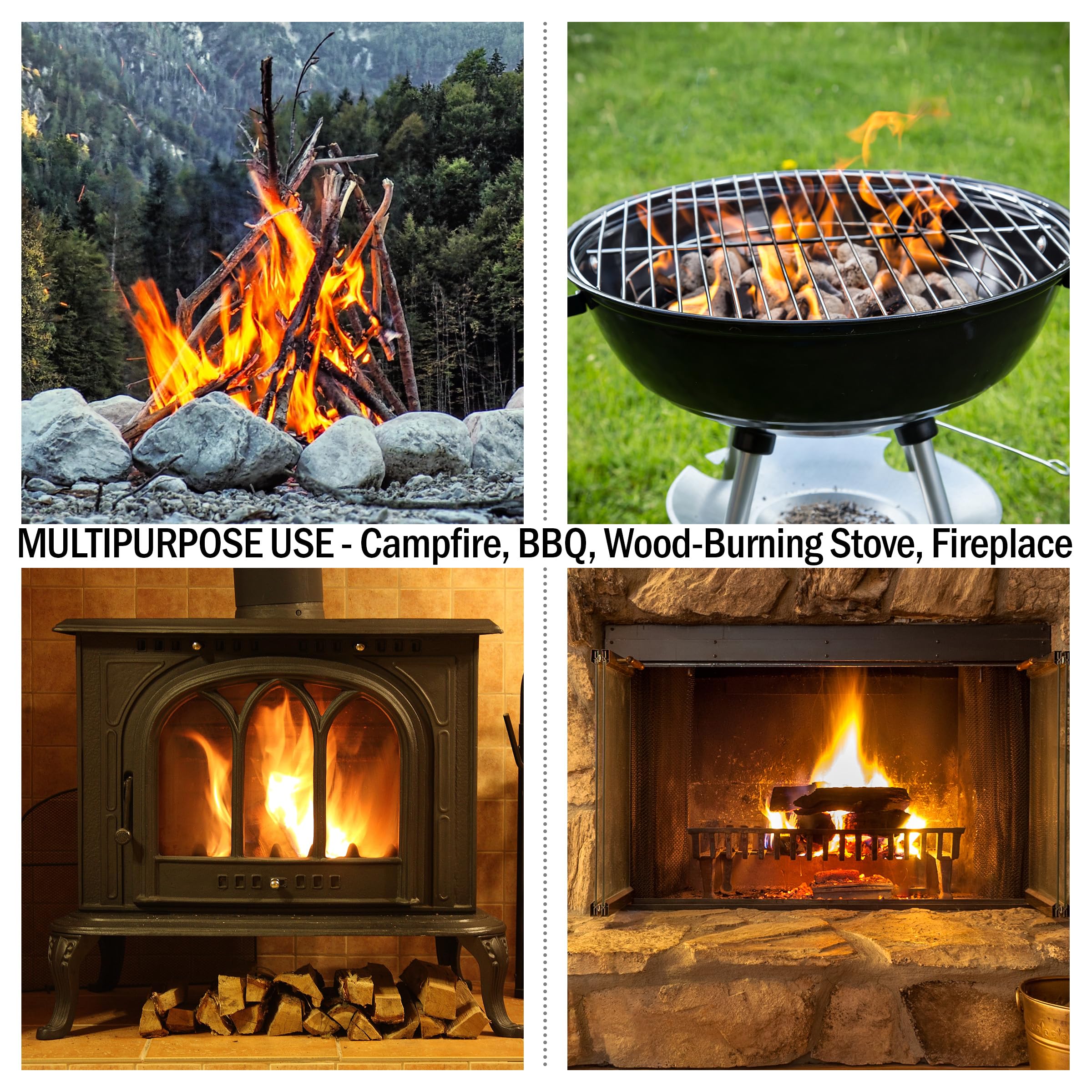 Fatwood Fire Starter Sticks 10lb Box - Indoor or Outdoor All Natural Pine Fire Starters for Campfires, Fireplace, Firepit, Wood Stove, or BBQ Grill - Kindling Wood Firewood Lighter by Pure Garden