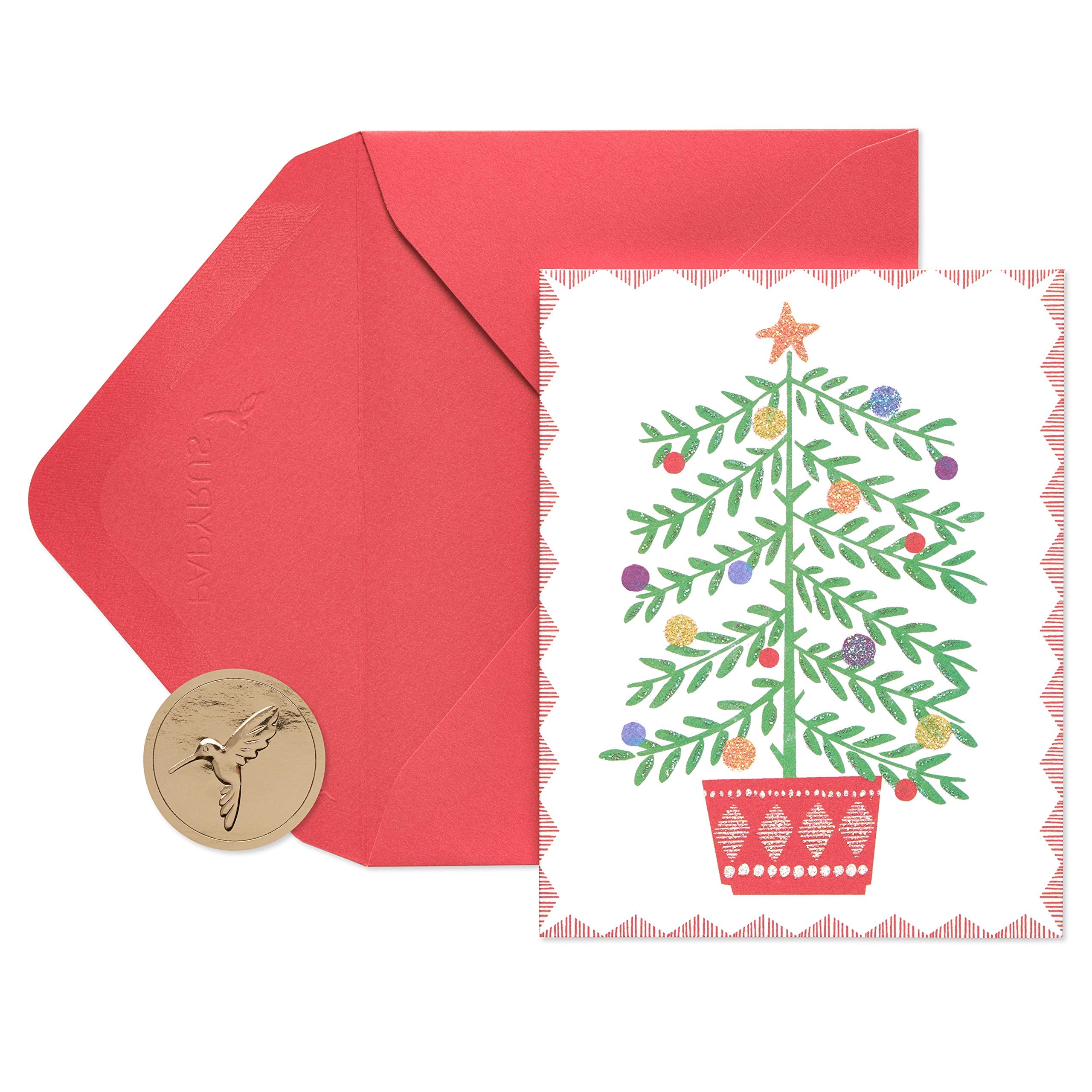 Papyrus Christmas Cards Boxed with Envelopes, Merry Little Christmas, Christmas Tree (20-Count)