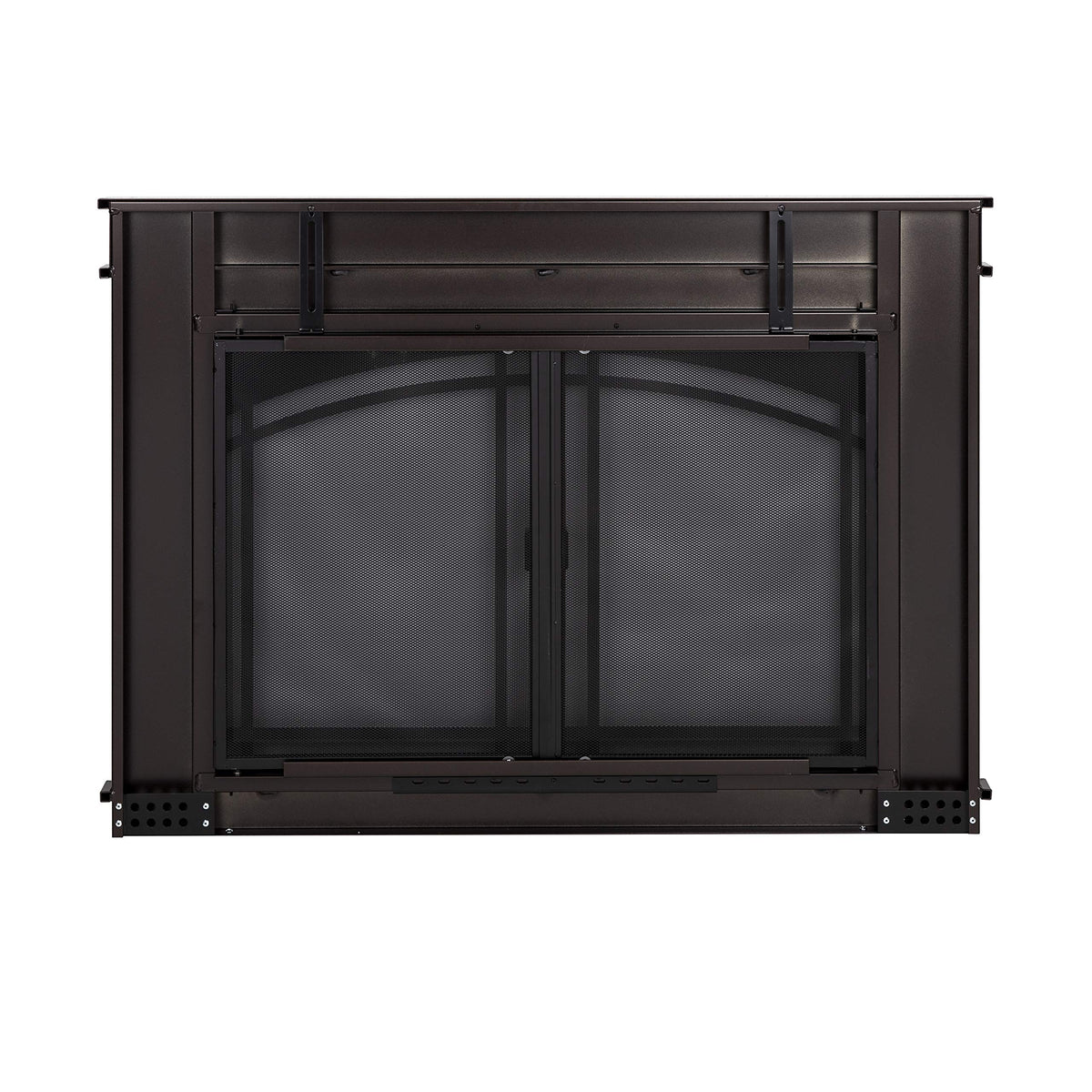 Pleasant Hearth FN-5702 Fenwick Fireplace Glass Door, Oil Rubbed Bronze, Large