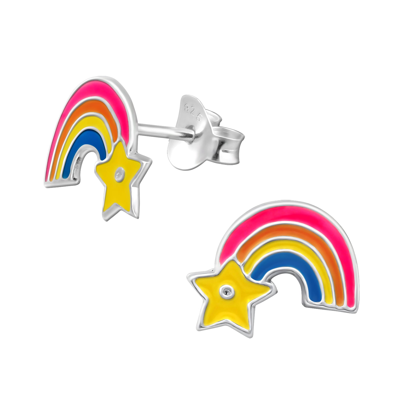 Girl's sterling silver s - Rainbow