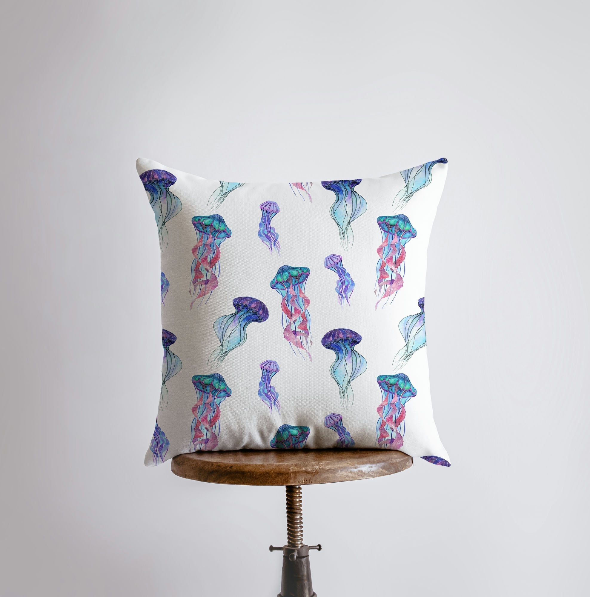 Blue Jelly Fish | Pillow Cover | Throw Pillow | Home Decor | Modern