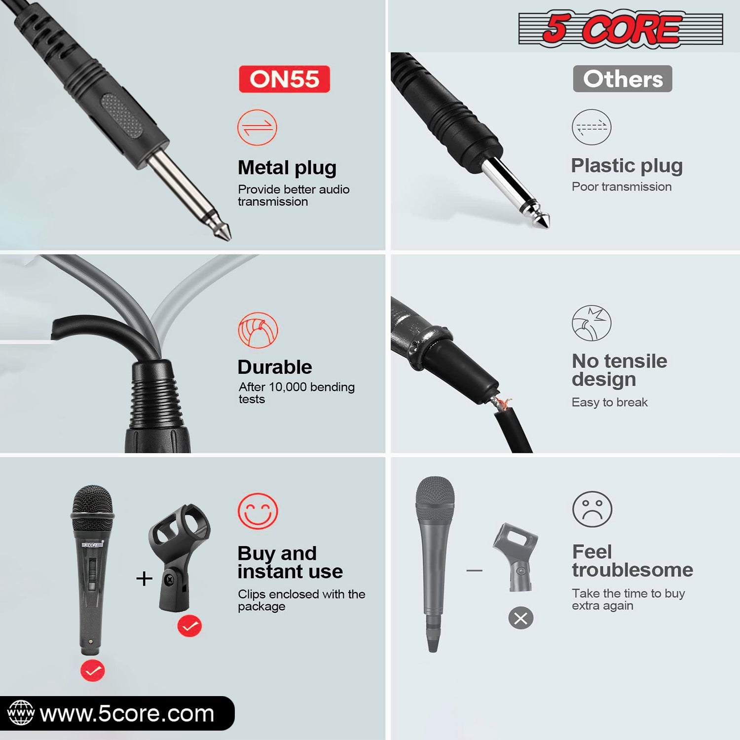 Premium Dynamic Microphone with Detachable XLR Cable PM 816