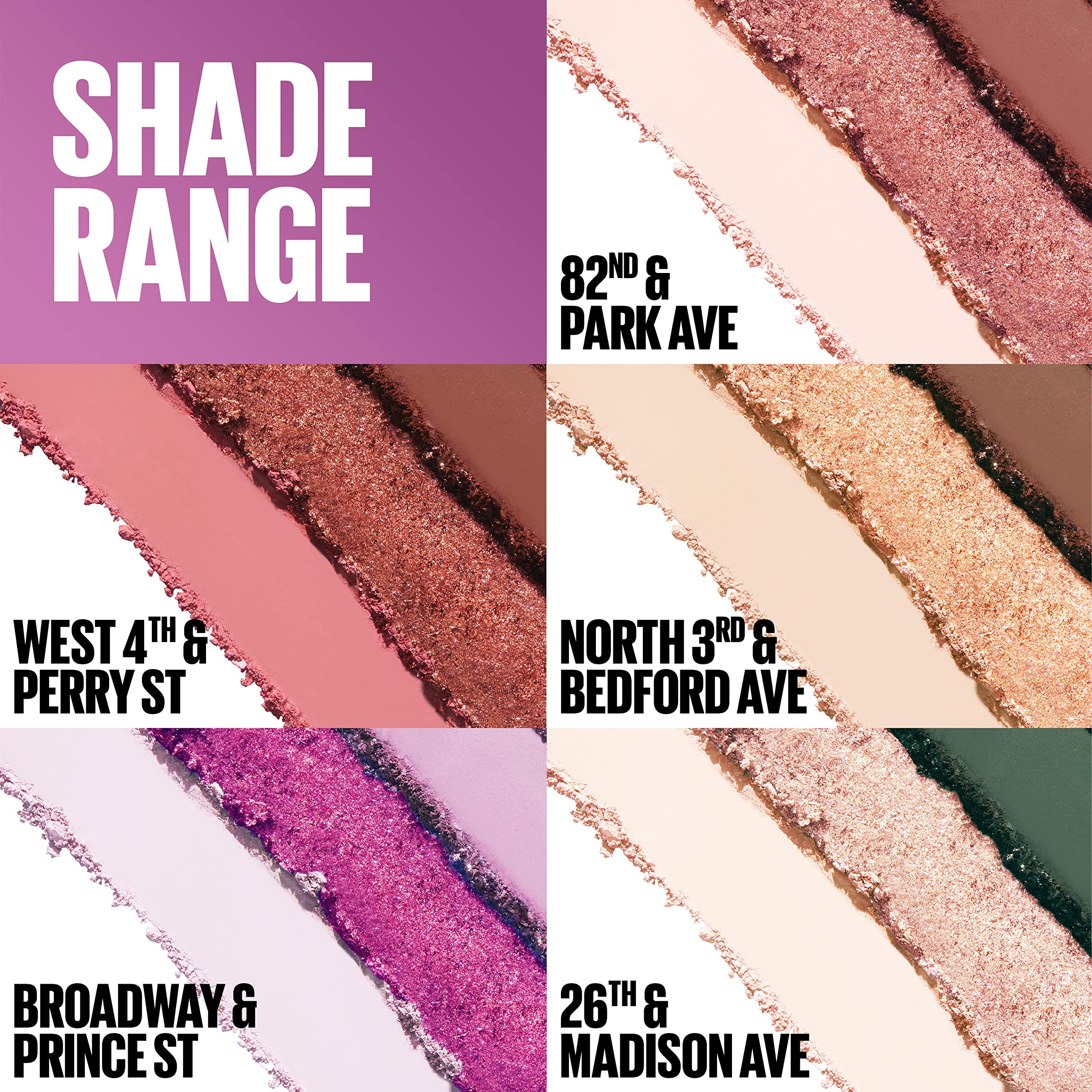 Maybelline New York Shadow Blocks Shadow Blocks Eyeshadow Palette, Stacked Eye Shadow Trio, 26th & Madison Ave, 0.08 oz