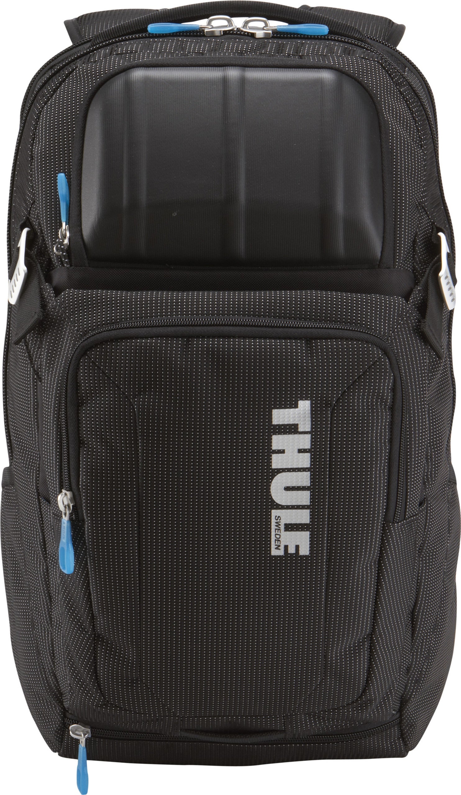 Thule Crossover 32L Backpack - 15inch MacBook Pro / 15.6inch PC/Tablet compatible - Crush proof sunglass/tech pocket - Travel backpack - Carry on sized backpack,Black