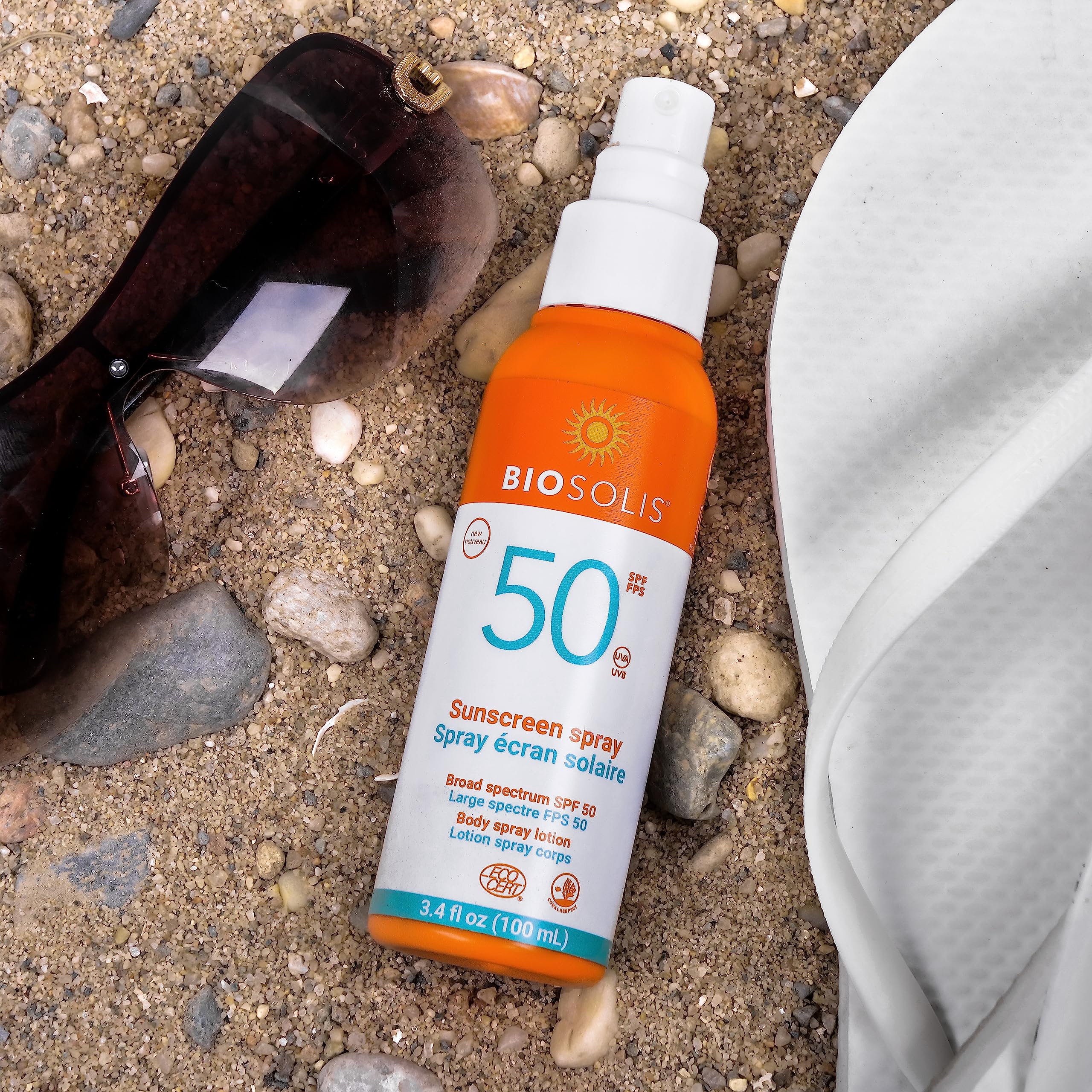 Biosolis Sun Spray SPF 50 - Sunscreen Spray Conditions the Face and Body - Mineral-Based Filters - Protects Against Harmful Rays - Ideal for Tanned Skin - No White Marks - Non-Greasy - Vegan - 3.4 oz