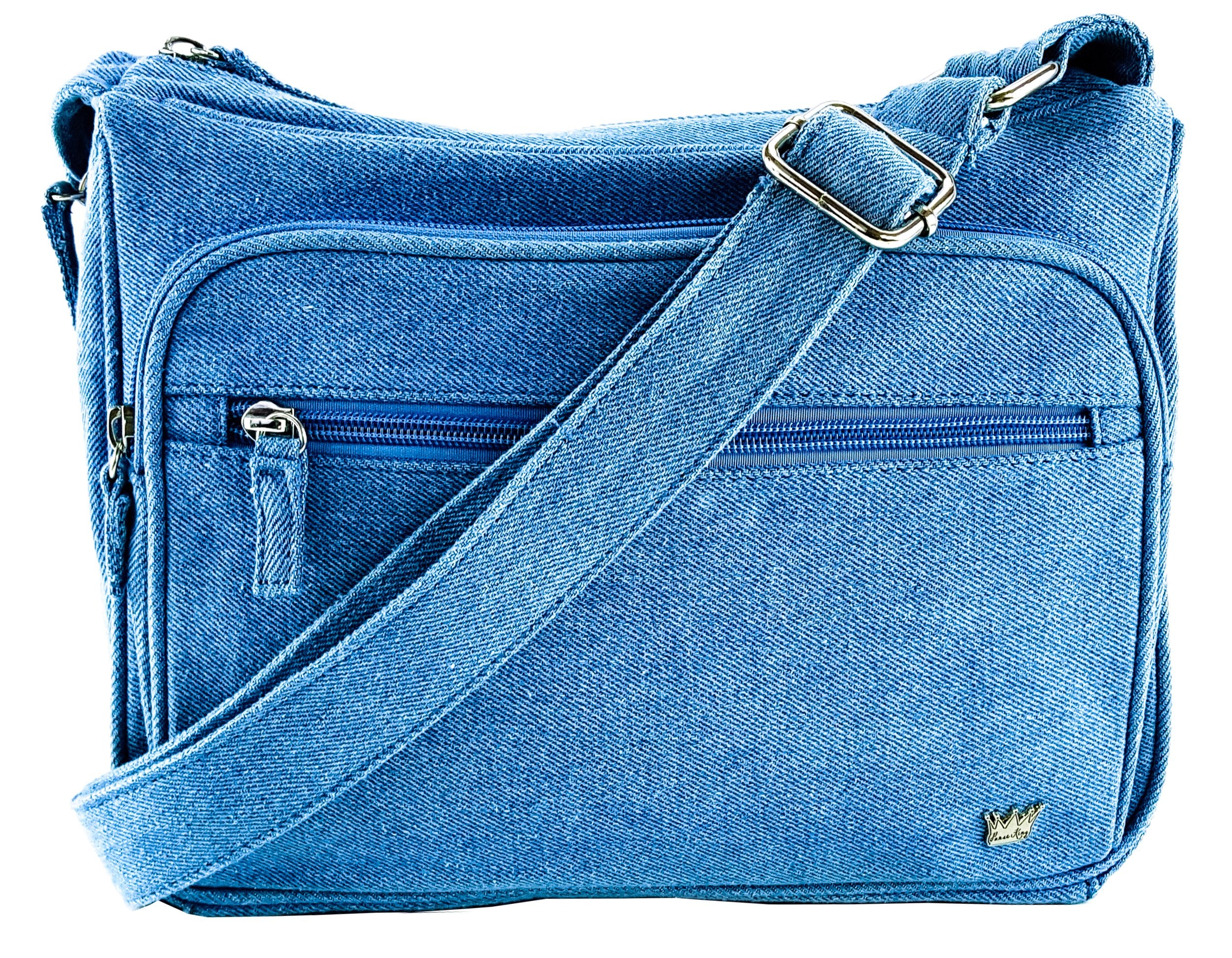 Purse King Magnum Blue Jean Concealed Carry Handbag