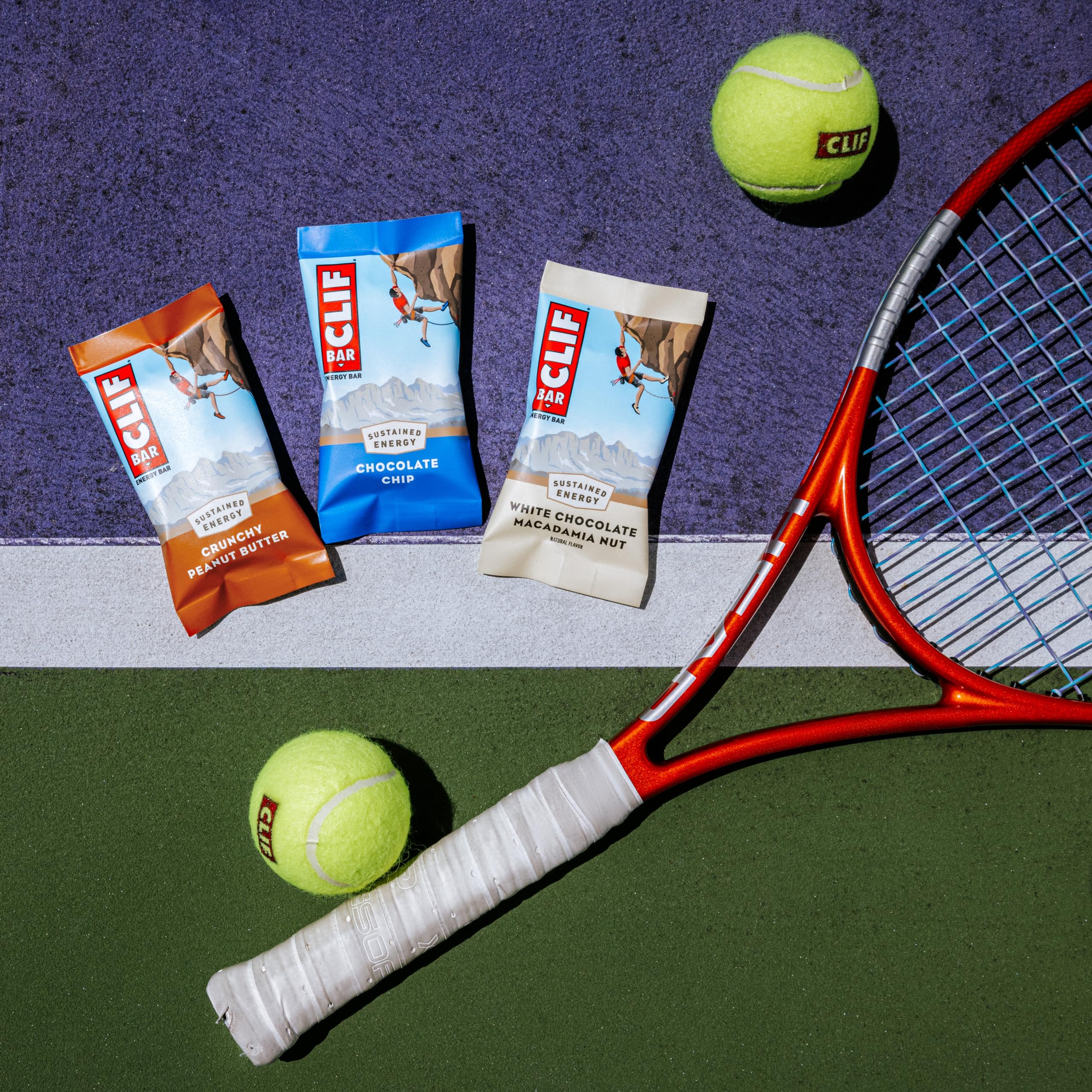 Clif Bar - White Chocolate Macadamia Nut Flavor - Made with Organic Oats - 9g Protein - Non-GMO - Plant Based - Energy Bars - 2.4 oz. (12 Pack)
