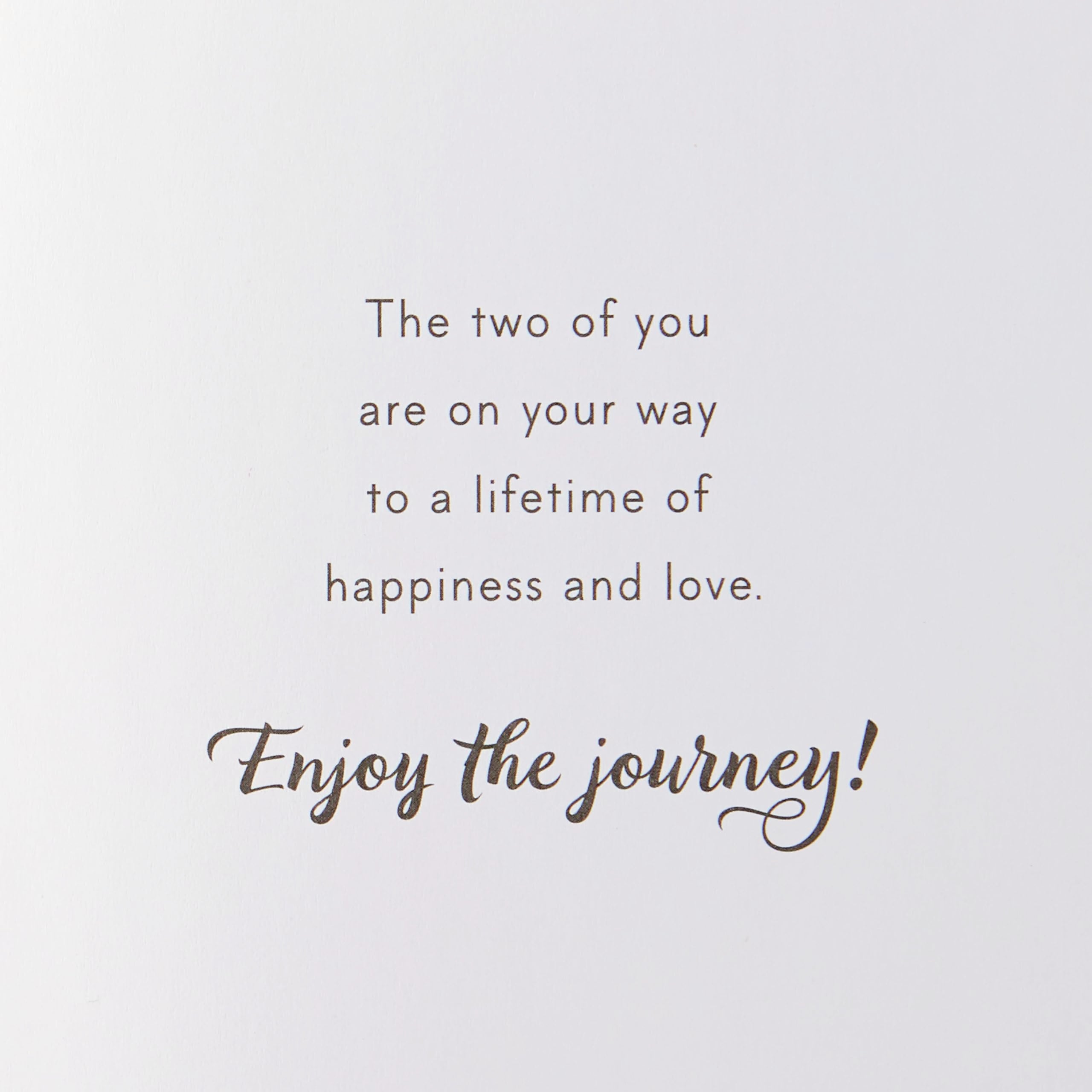 Hallmark Wedding Card, Bridal Shower Card, or Engagement Card (Enjoy the Journey)