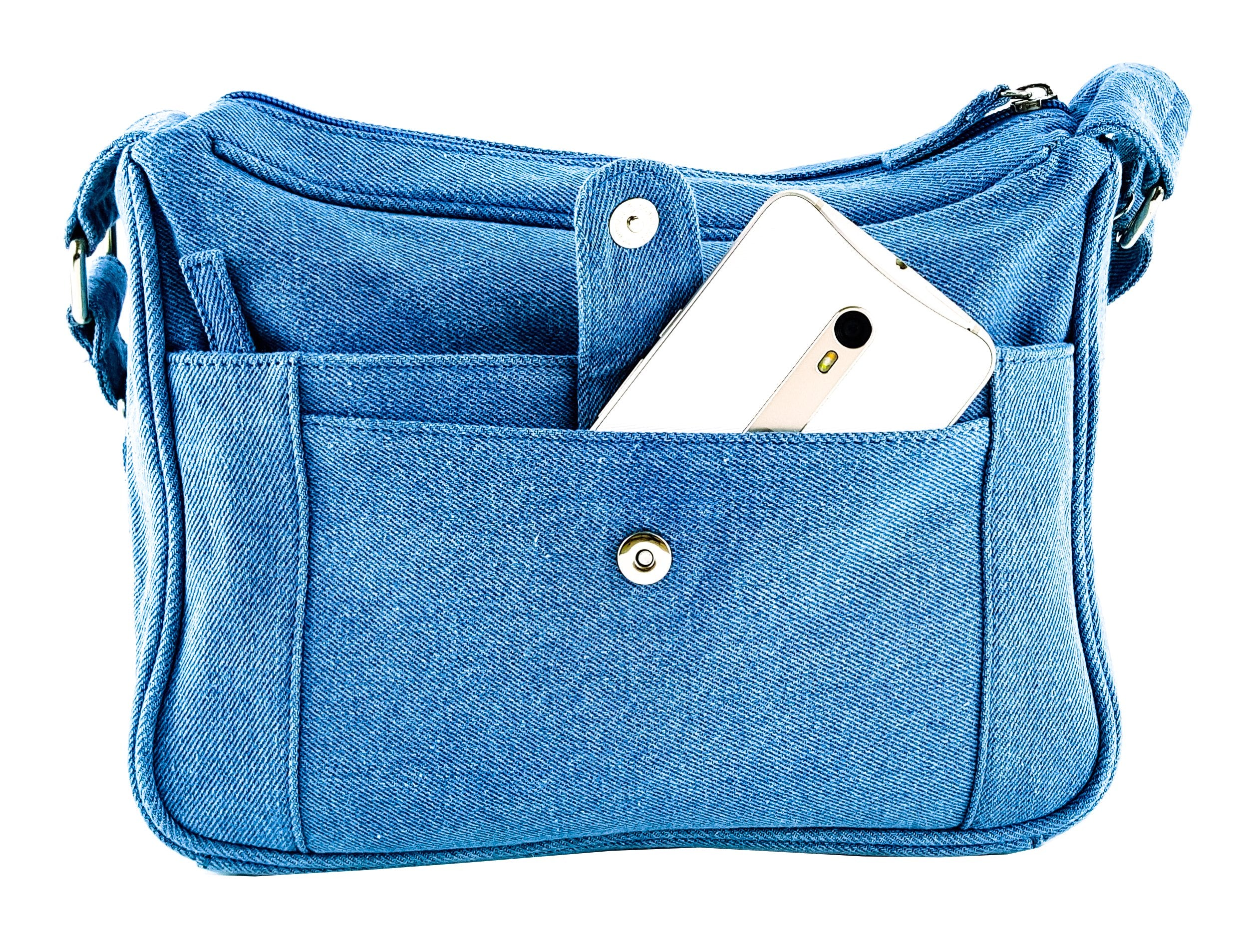 Purse King Magnum Blue Jean Concealed Carry Handbag