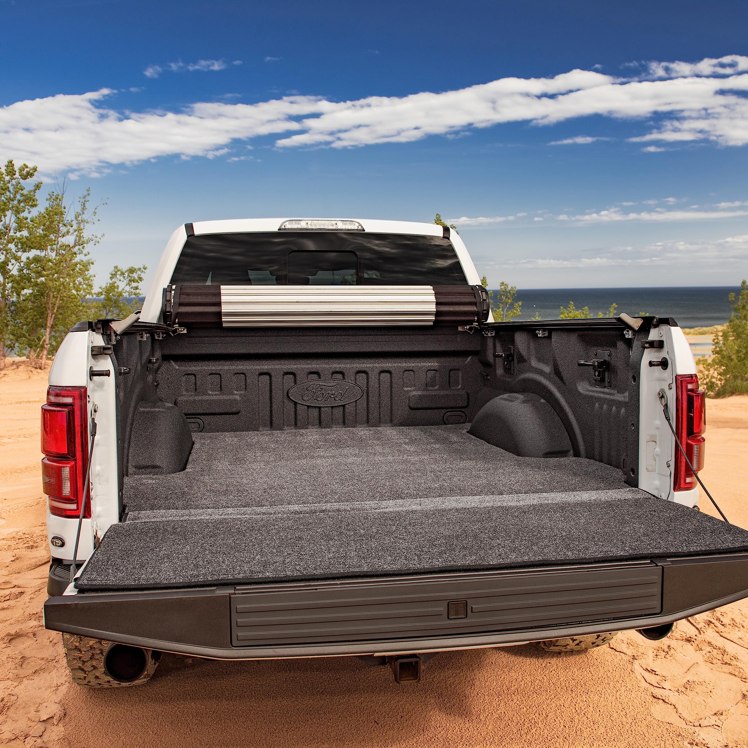 Bedrug XLT Bed Mat | Fits 2015 - 2024 Ford F-150 67.1 Bed (Includes 22-23 Lightning Models), Charcoal Grey | XLTBMQ15SCS