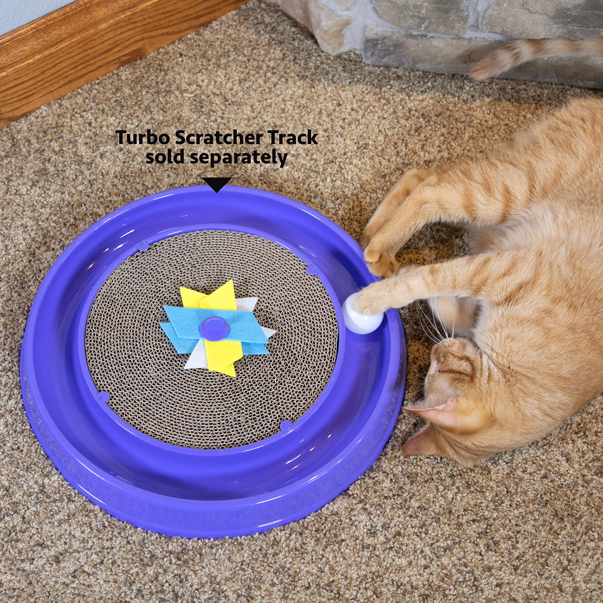 Kitty City Cat Scratchers, Cat Scratching, Cat Scratch Pad, Ball Track Scratcher