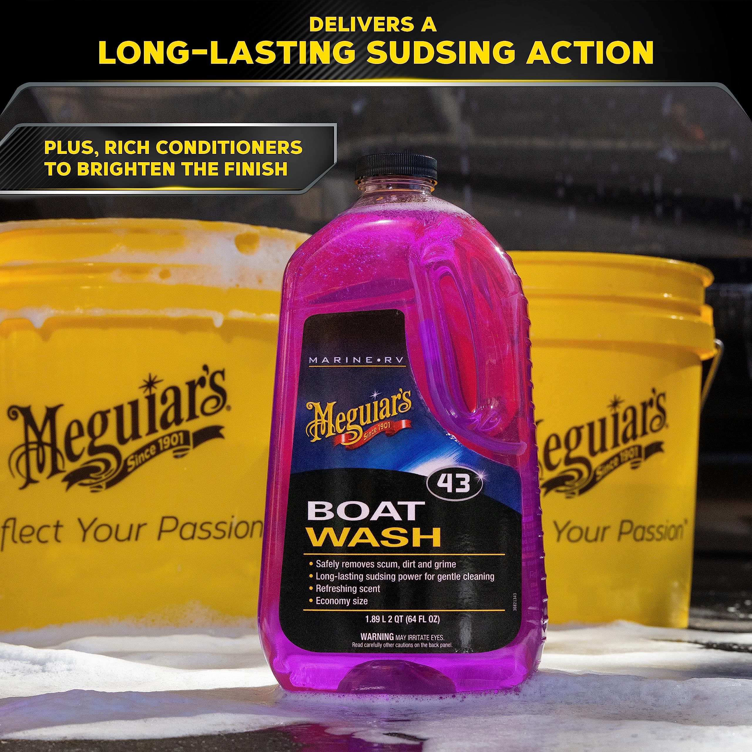 Meguiar's M4364 Marine/RV Boat Wash - 64 Oz Container (Packaging May Vary)