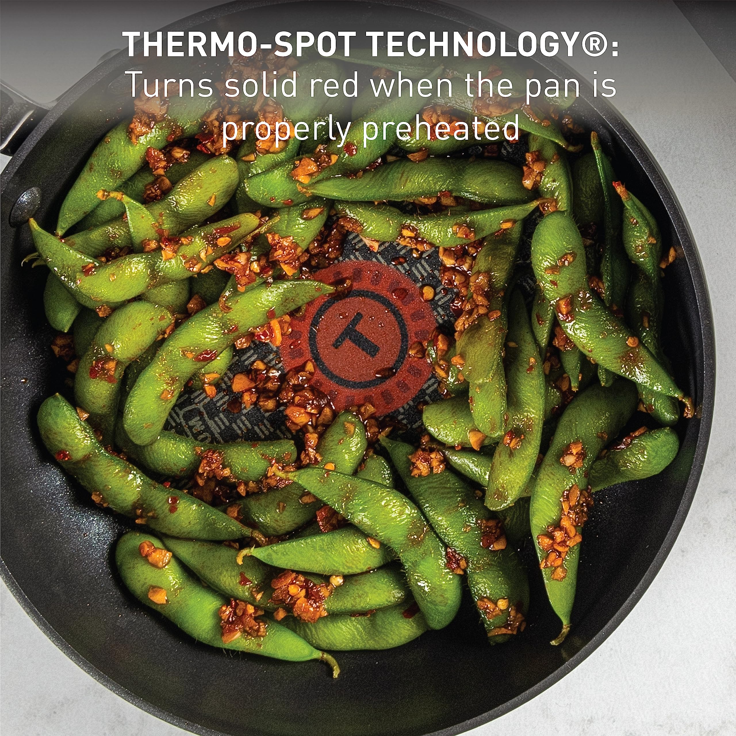 T-fal Ultimate Hard Anodized Nonstick Fry Pan 10.25 Inch Oven Safe 400F Cookware, Pots and Pans, Dishwasher Safe Black