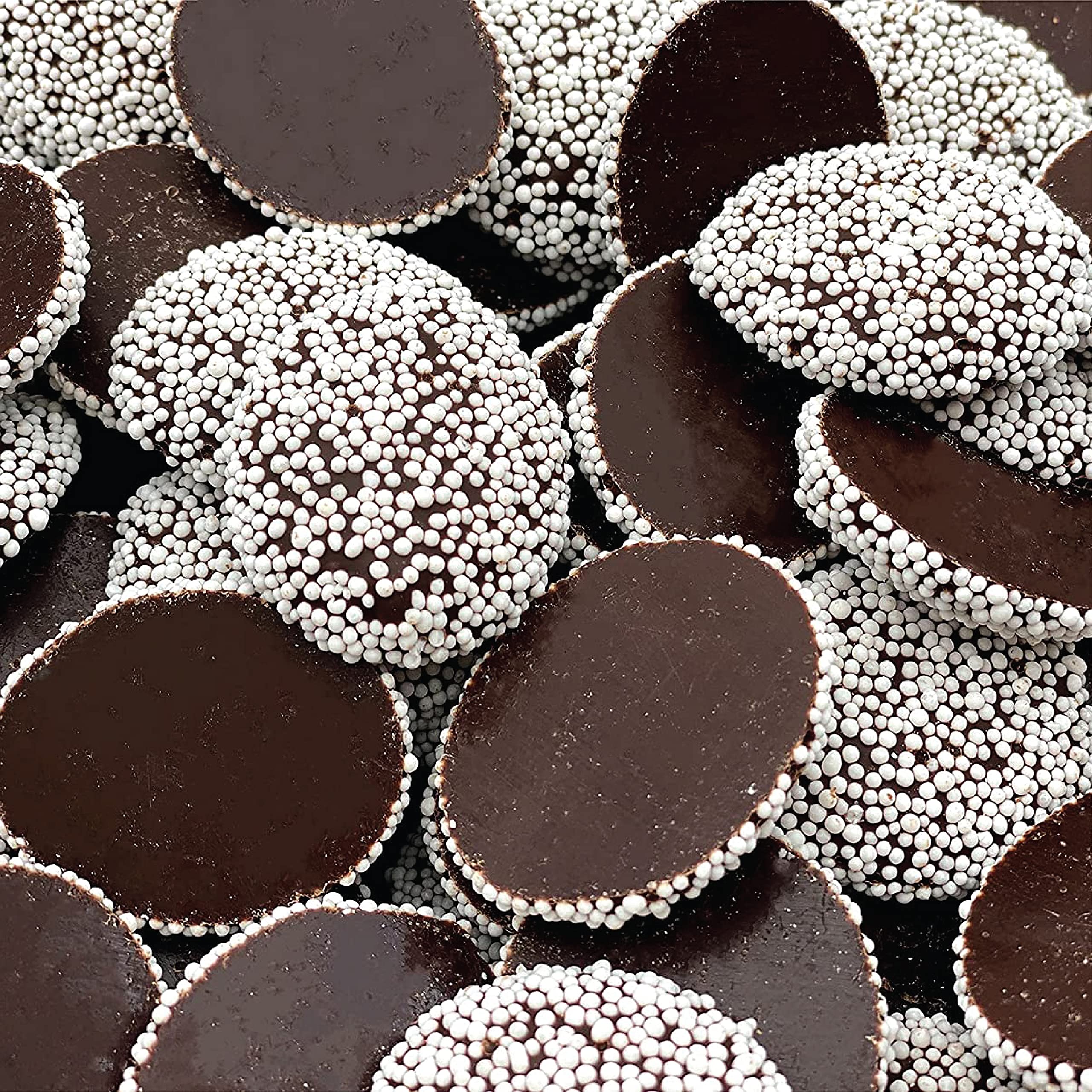 Dark Chocolate Nonpareils - 2 Pound Bulk Pack - Semisweet Candy