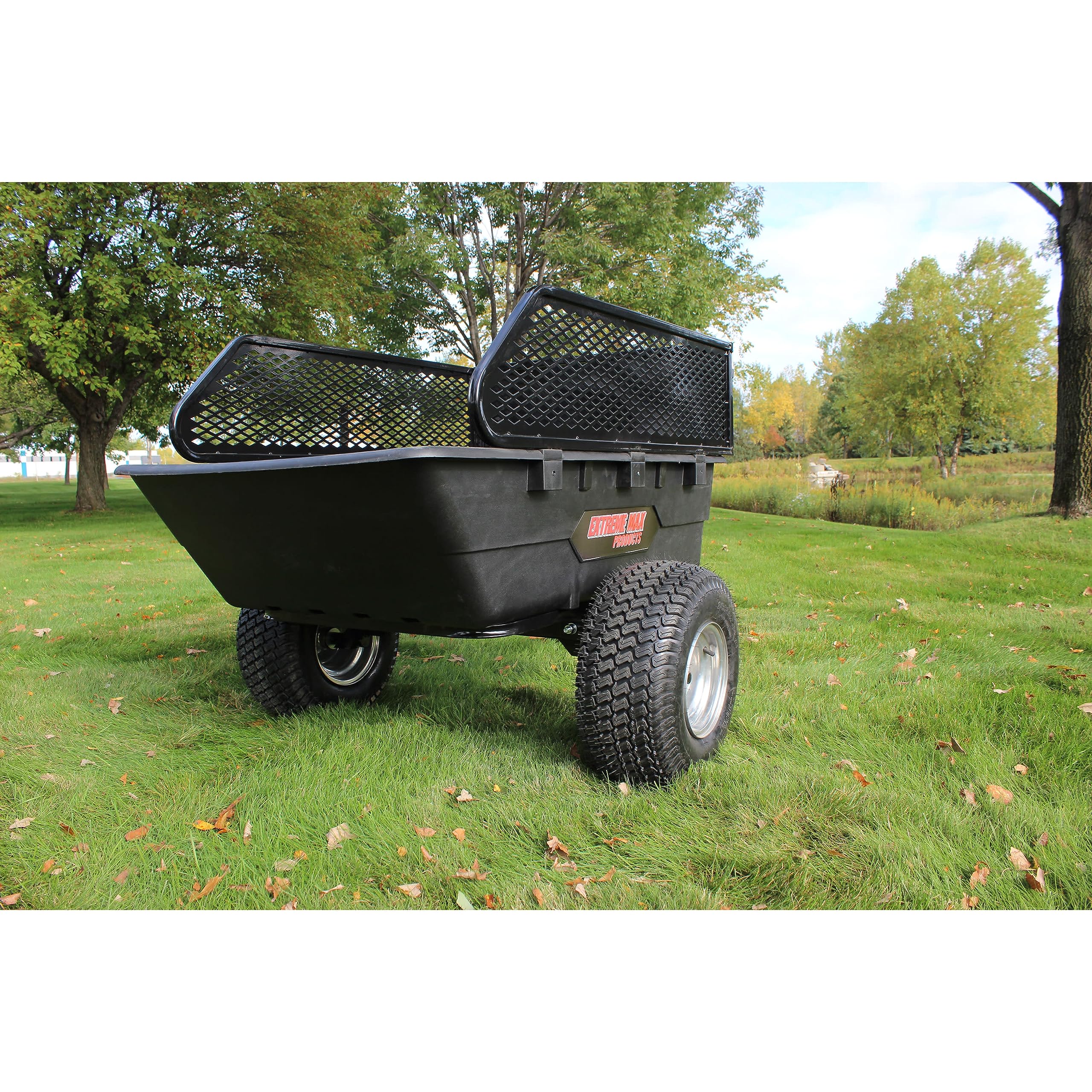 Extreme Max 5600.3259 Pro-Series 1500 lbs. Off-Road Utility Trailer for ATVs, UTVs, Lawn and Garden Tractors