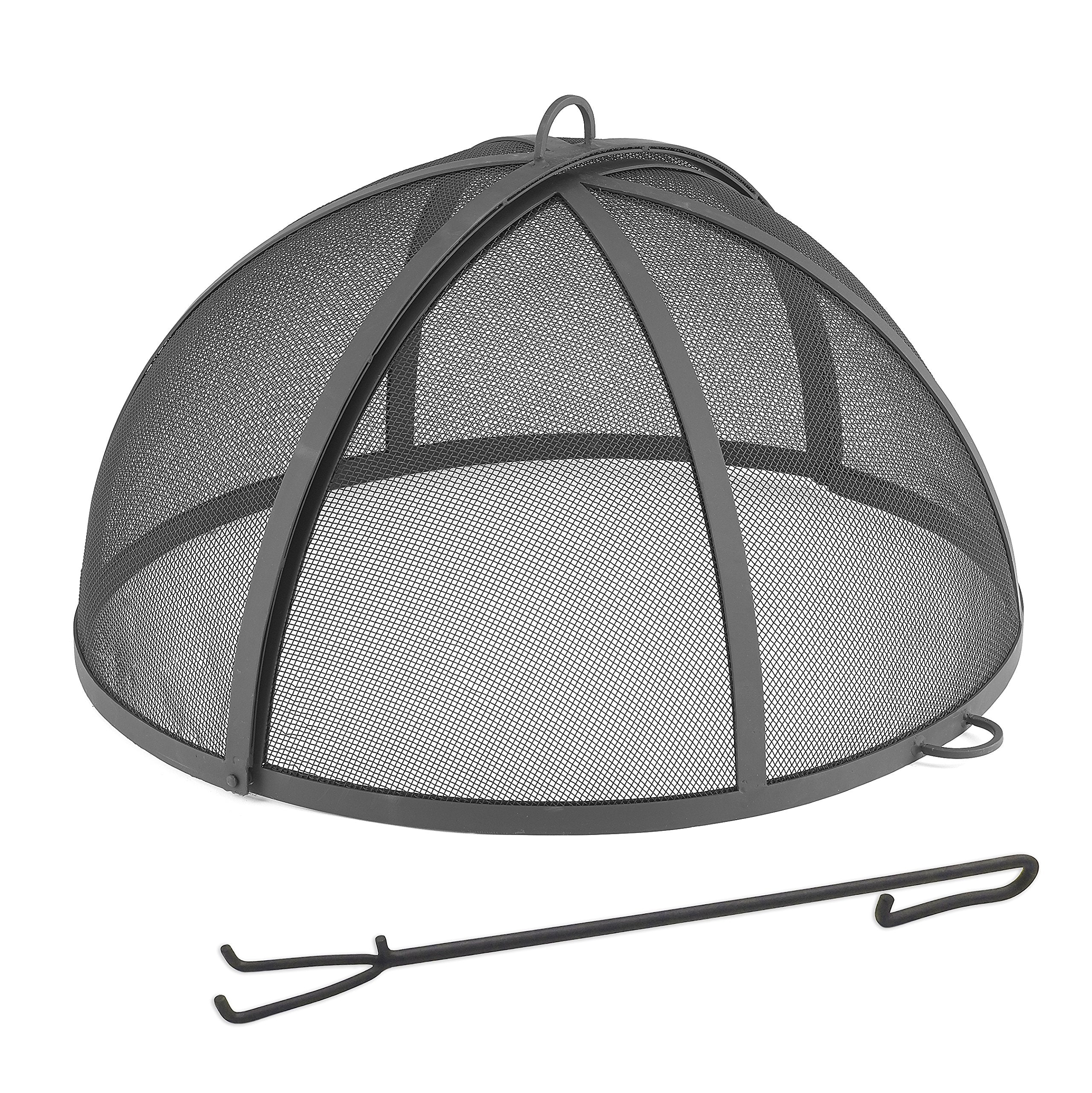 Good Directions 774 Heavy Duty Pit Spark Fire Screen Hinged for Easy Access, 24 Inch